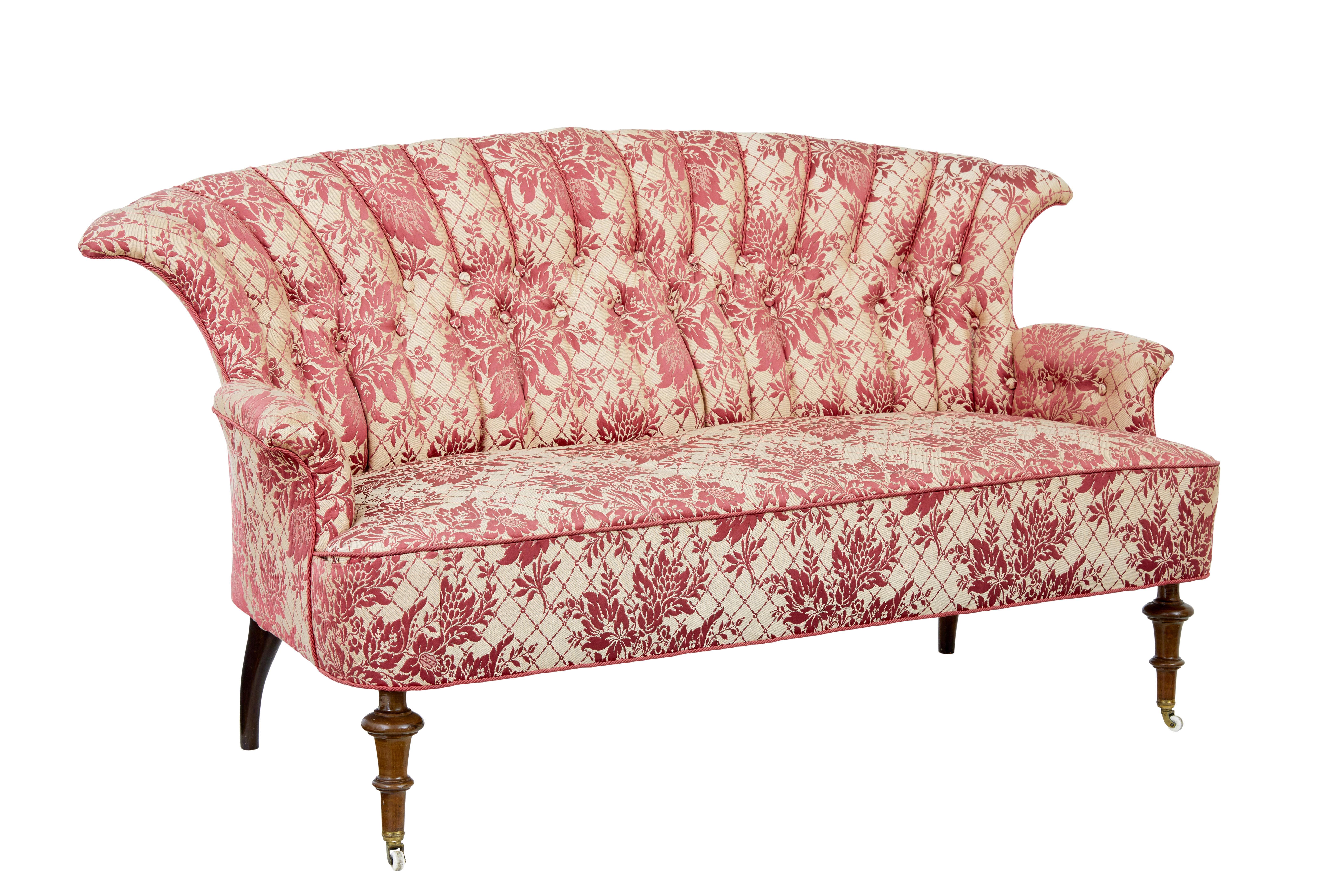 Victorian Early 20th century 3 piece upholstered salon suite For Sale