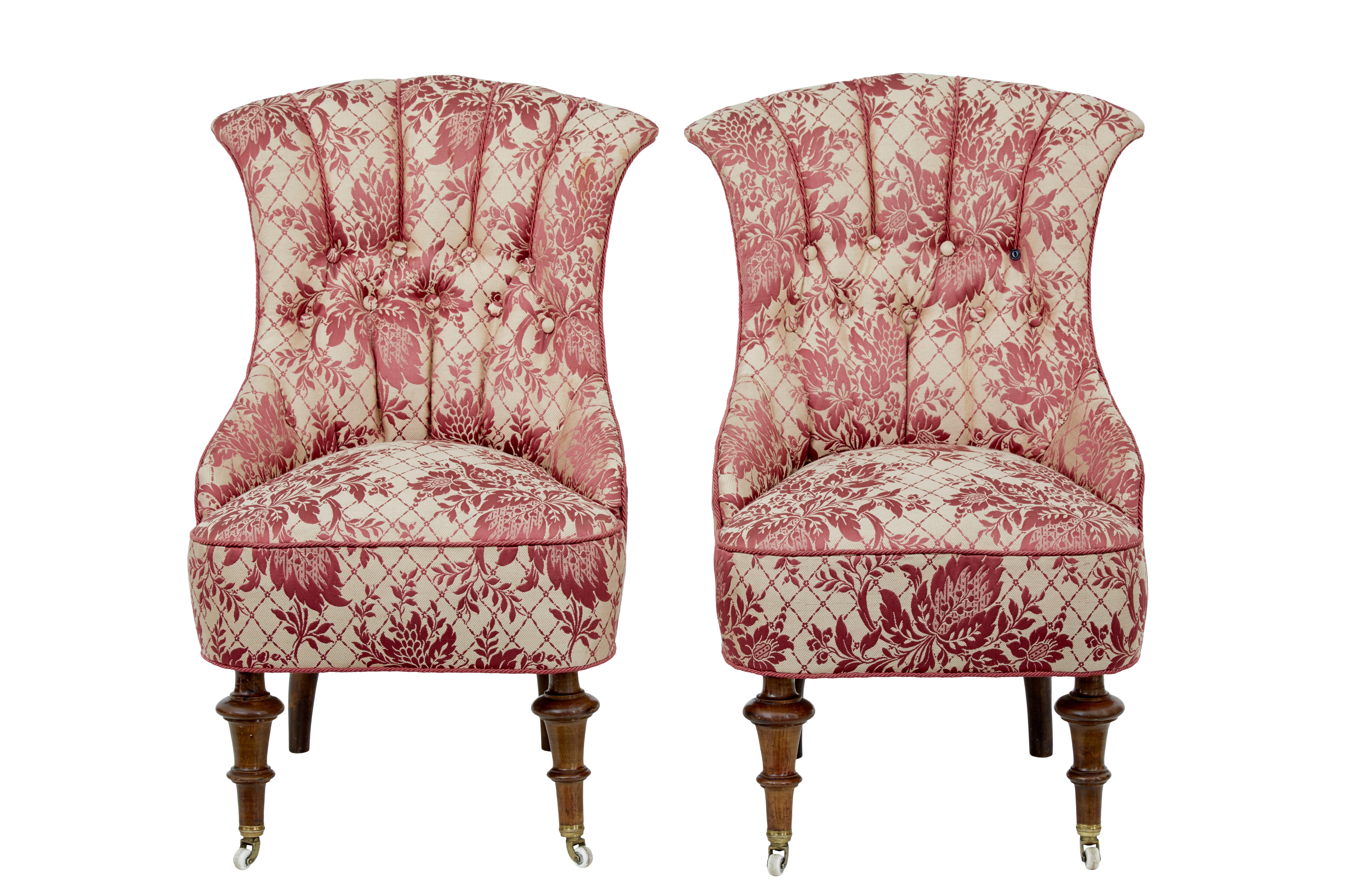 Fabric Early 20th Century 3-Piece Upholstered Salon Suite