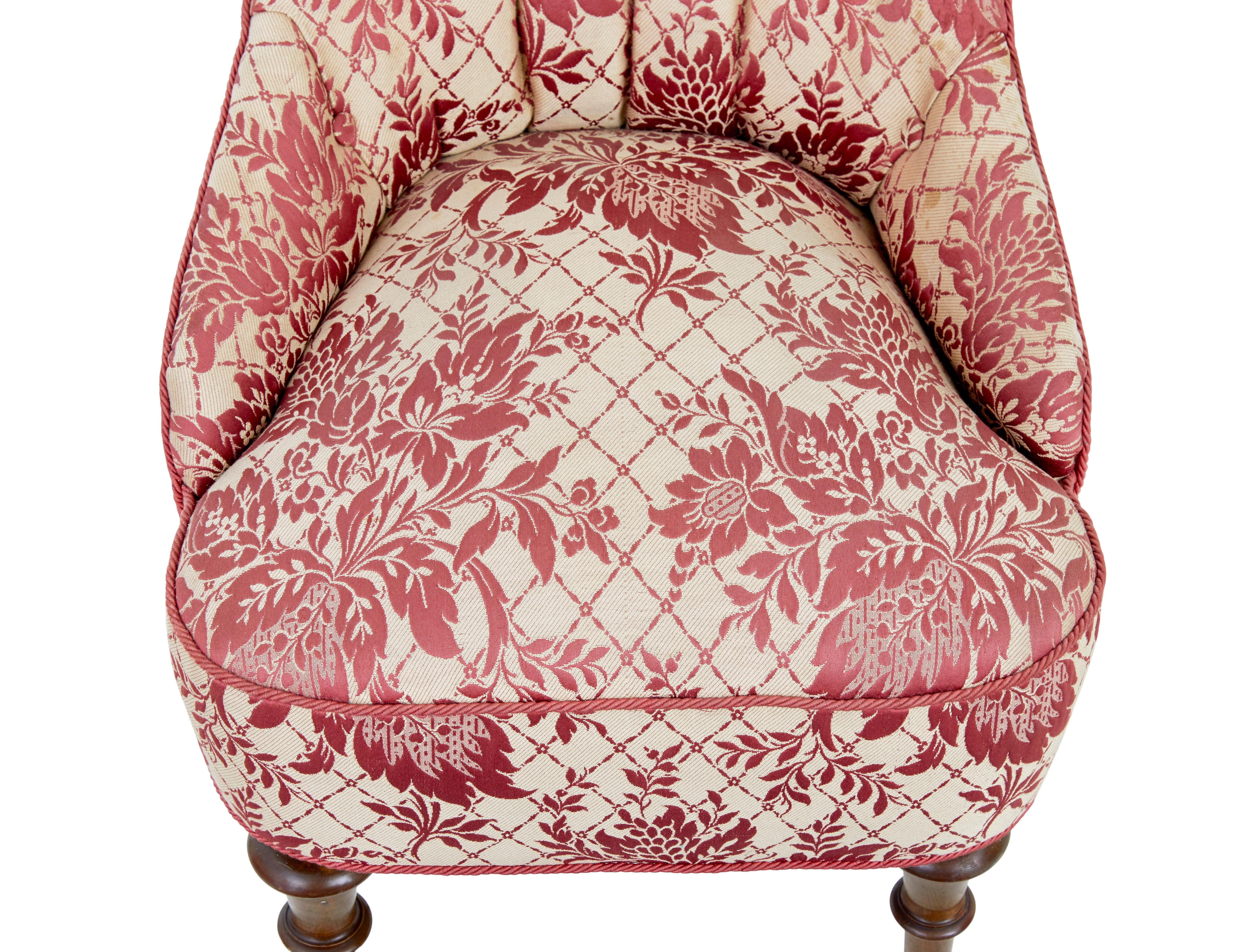 Early 20th century 3 piece upholstered salon suite For Sale 1