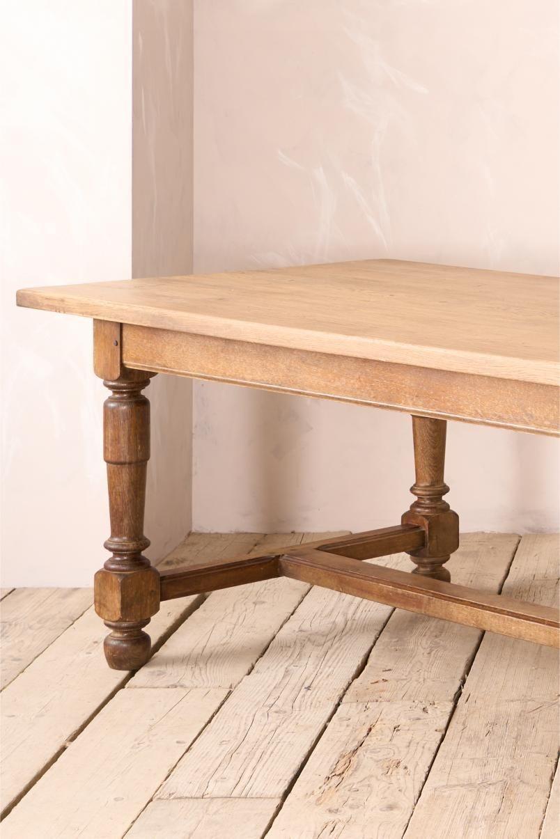 20th Century Early 20th century 3m long solid oak dining table