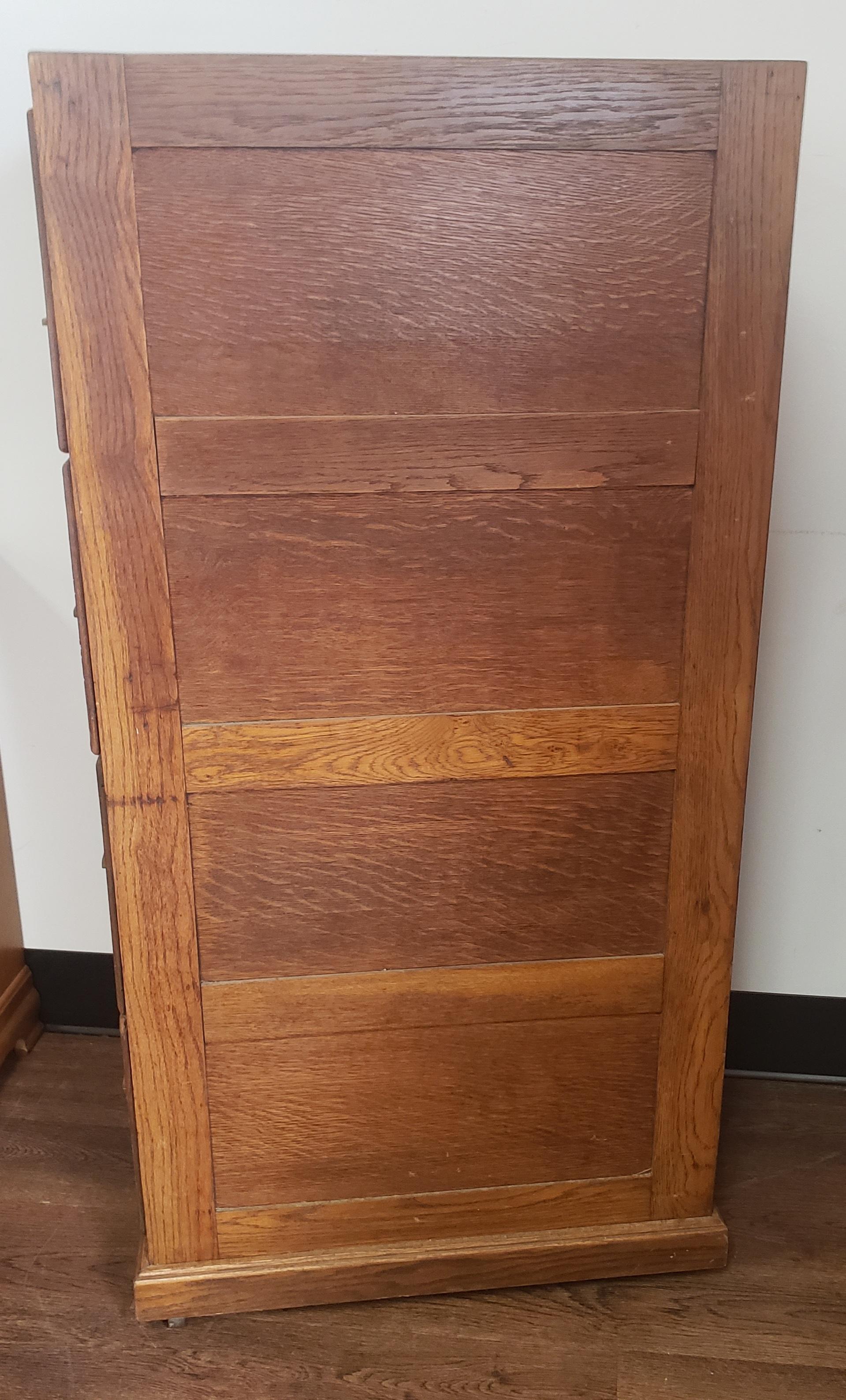 4 drawer oak file cabinet