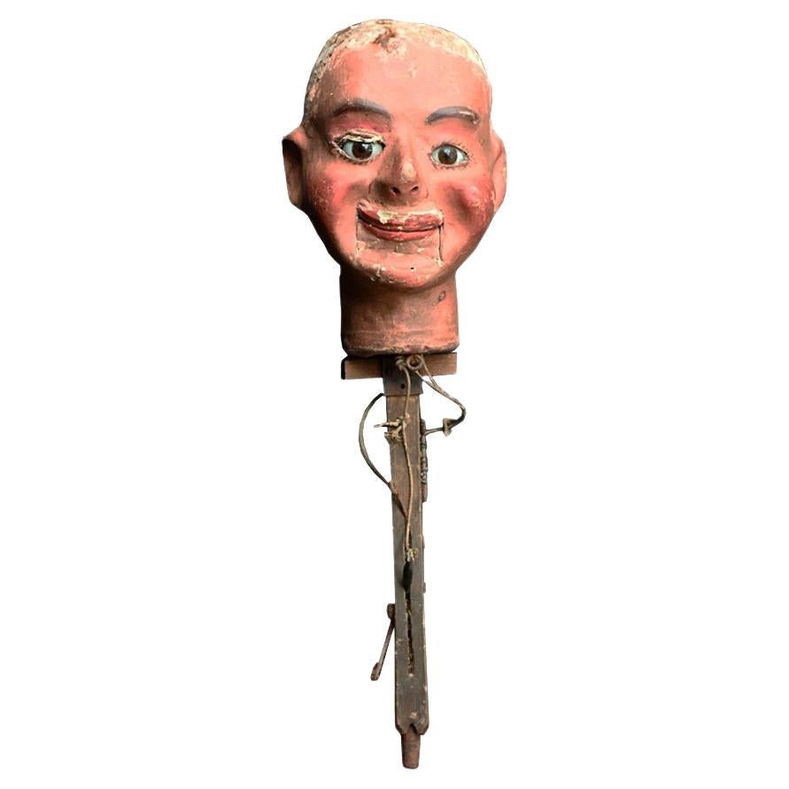 Early 20th Century A. Quisto Ventriloquist Dummy Head