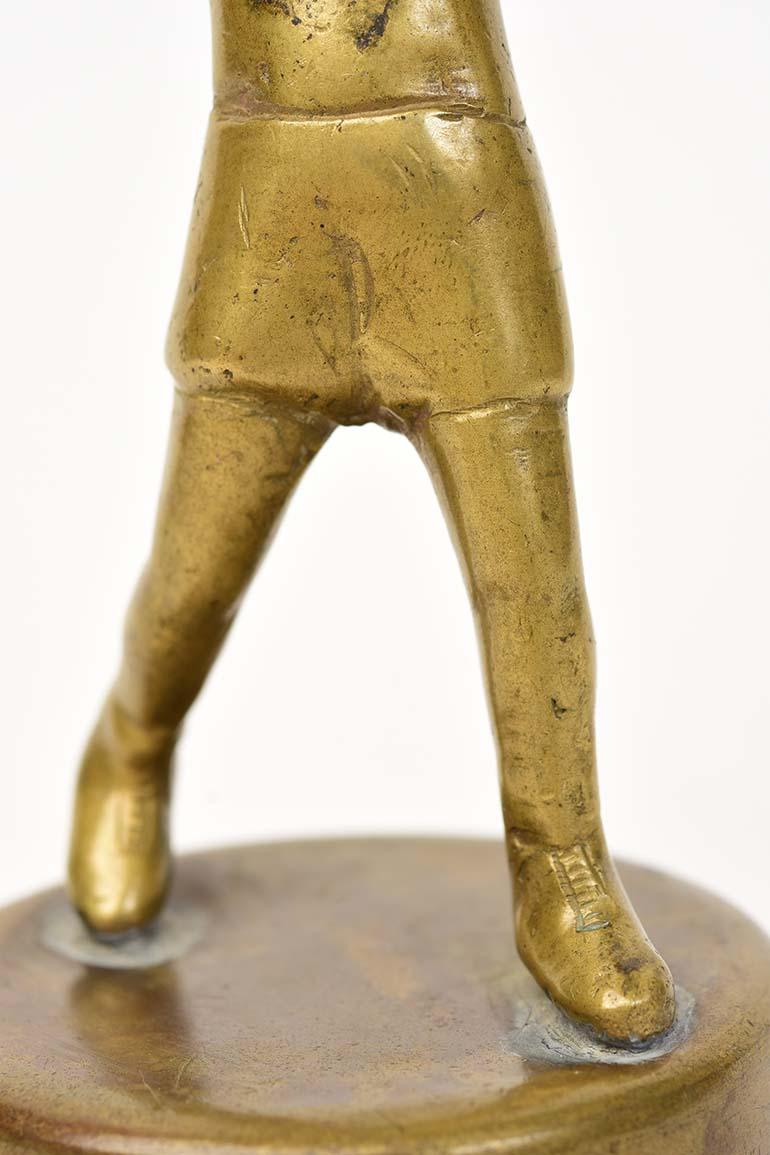 Early 20th Century, A Set of Burmese Bronze Sportsman Figurines For Sale 15