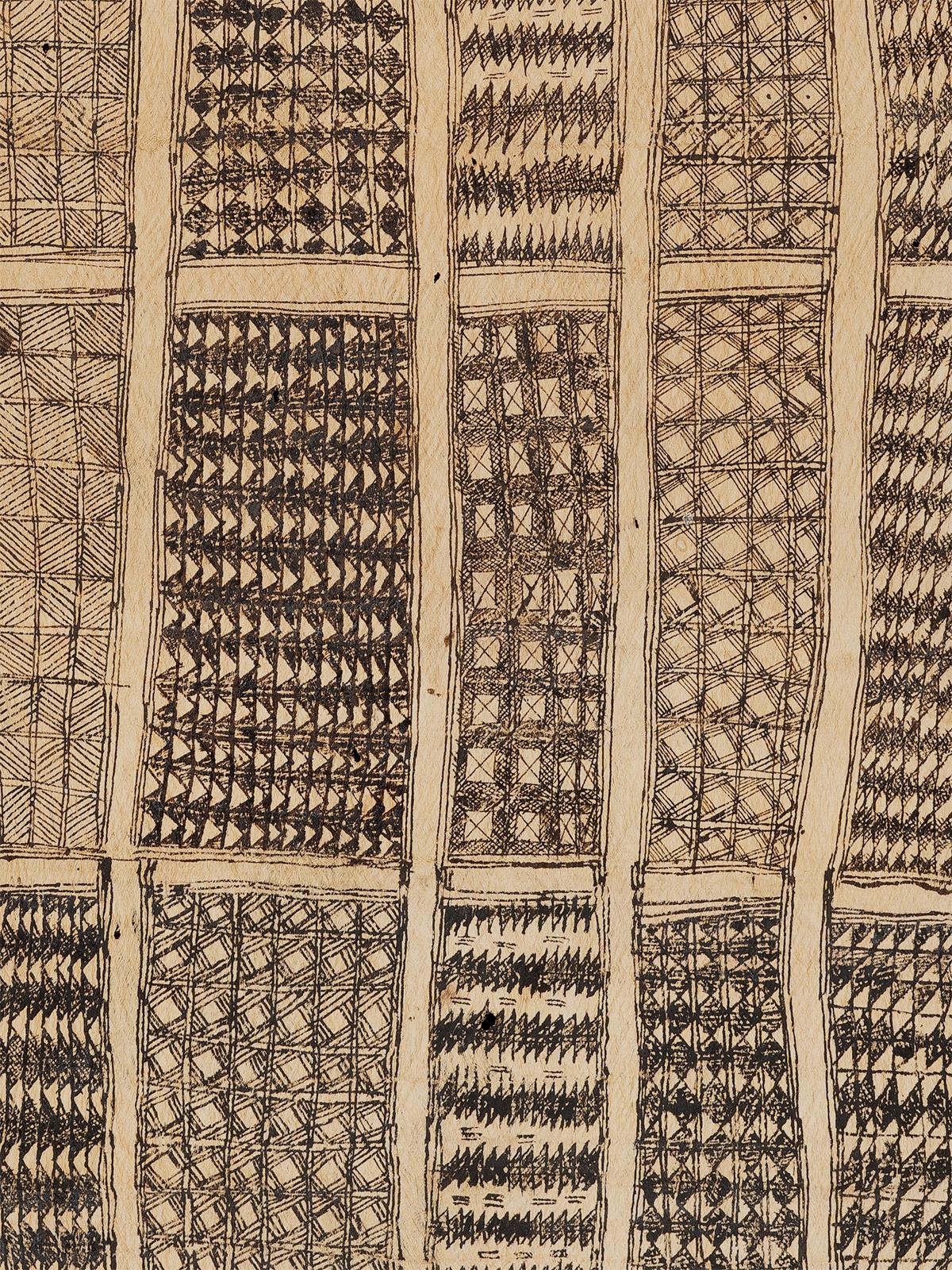 Natural Fiber Early 20th Century Abstract Tapa Headdress, Santa Cruz Island, Solomon Islands For Sale