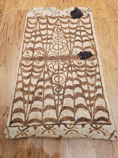 Early 20th Century Abstract Tonga Tapa Cloth Aboriginal Art Of South Pacific