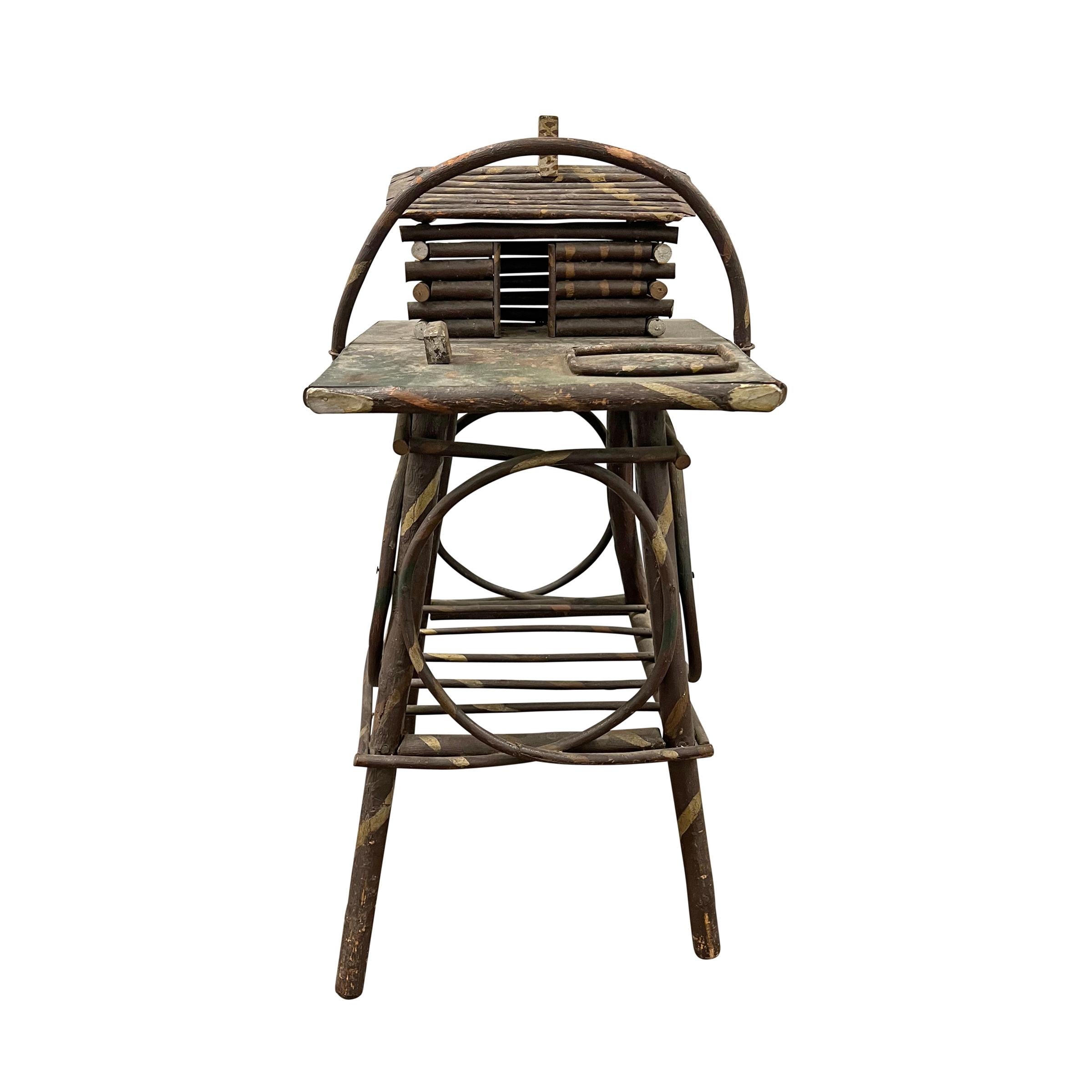 Fait main Table de cabane Adirondack du début du 20e siècle en vente