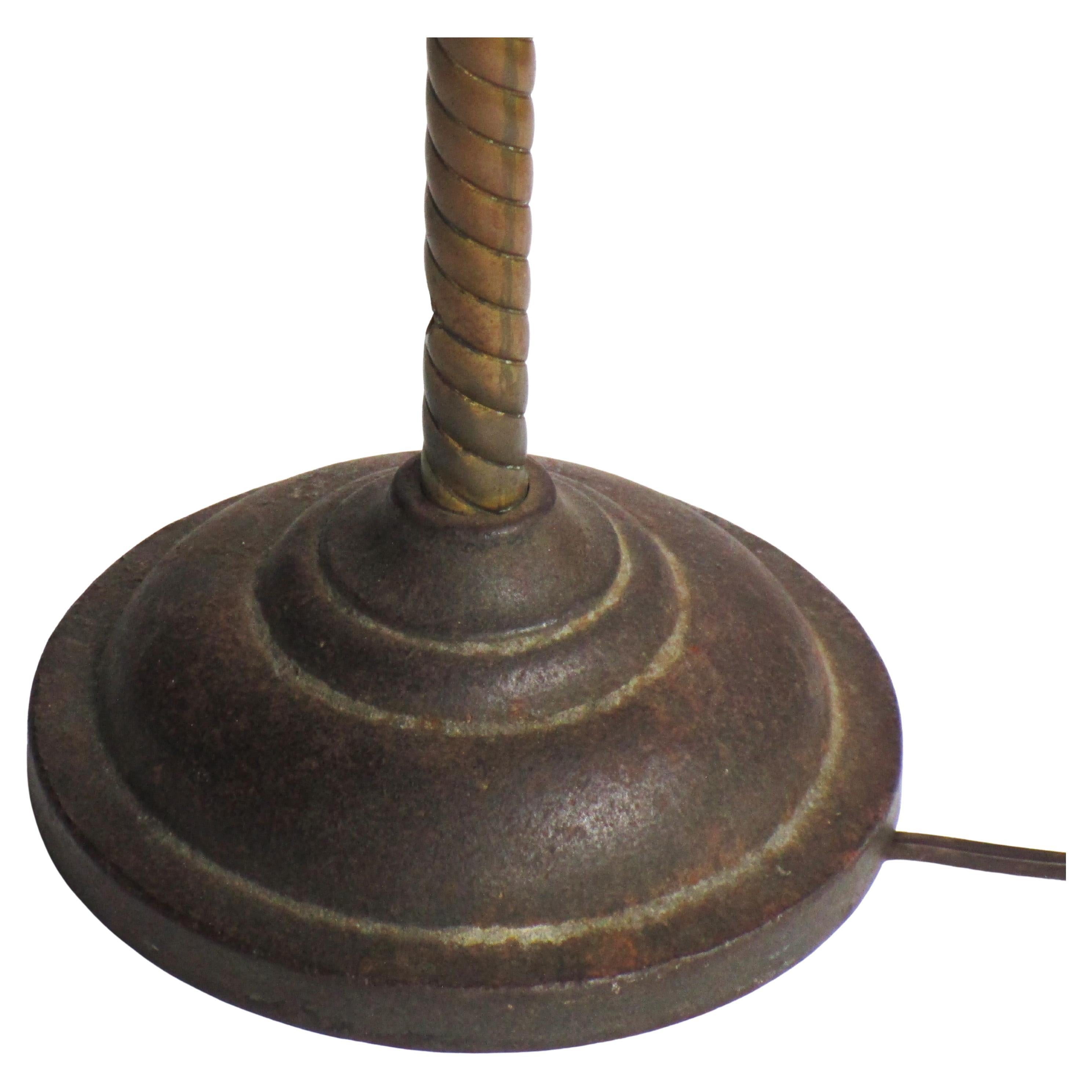 Early 20th Century Adjustable Gooseneck Desk Lamp attrib. Fairies For Sale 3