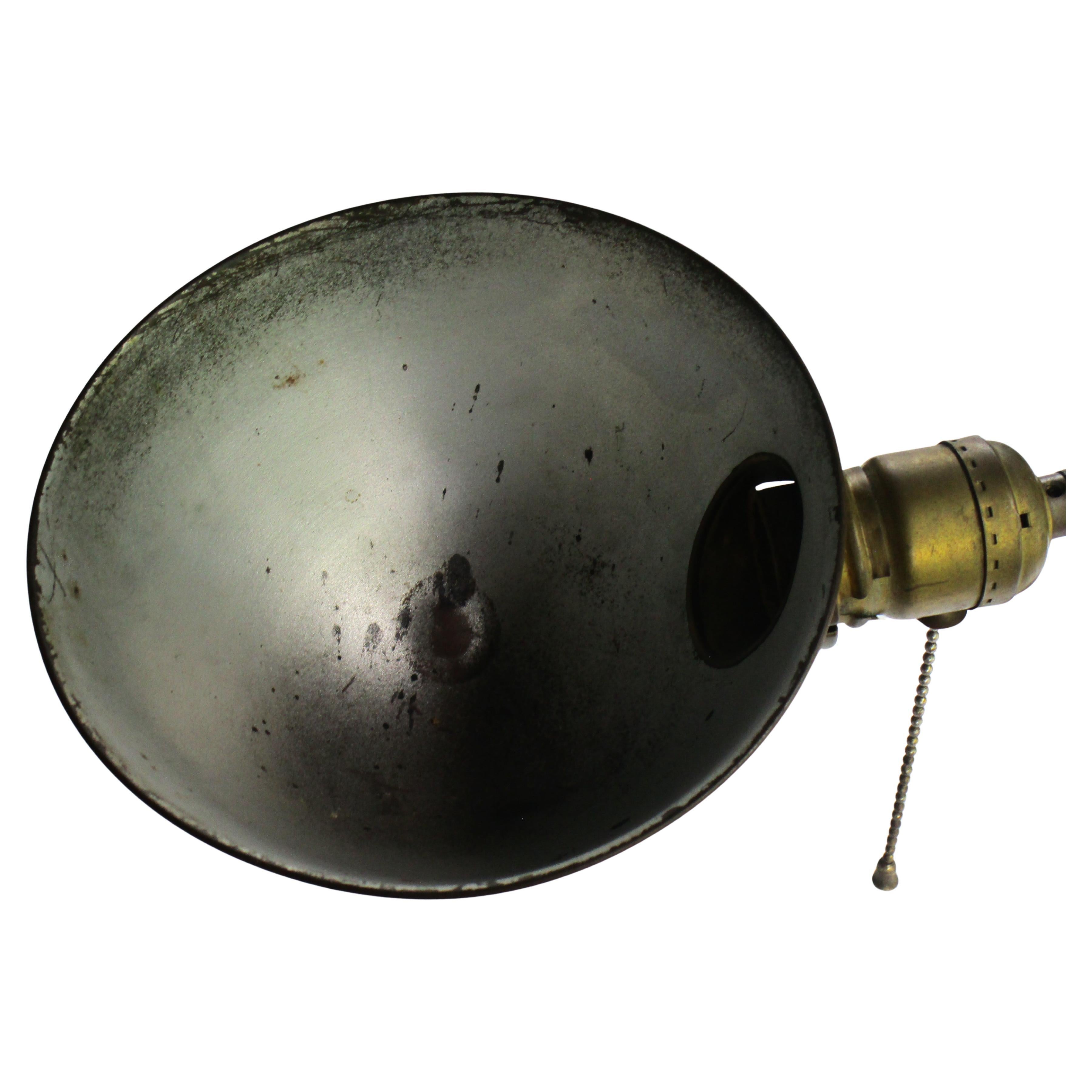 Early 20th Century Adjustable Gooseneck Desk Lamp attrib. Fairies In Good Condition For Sale In Rochester, NY