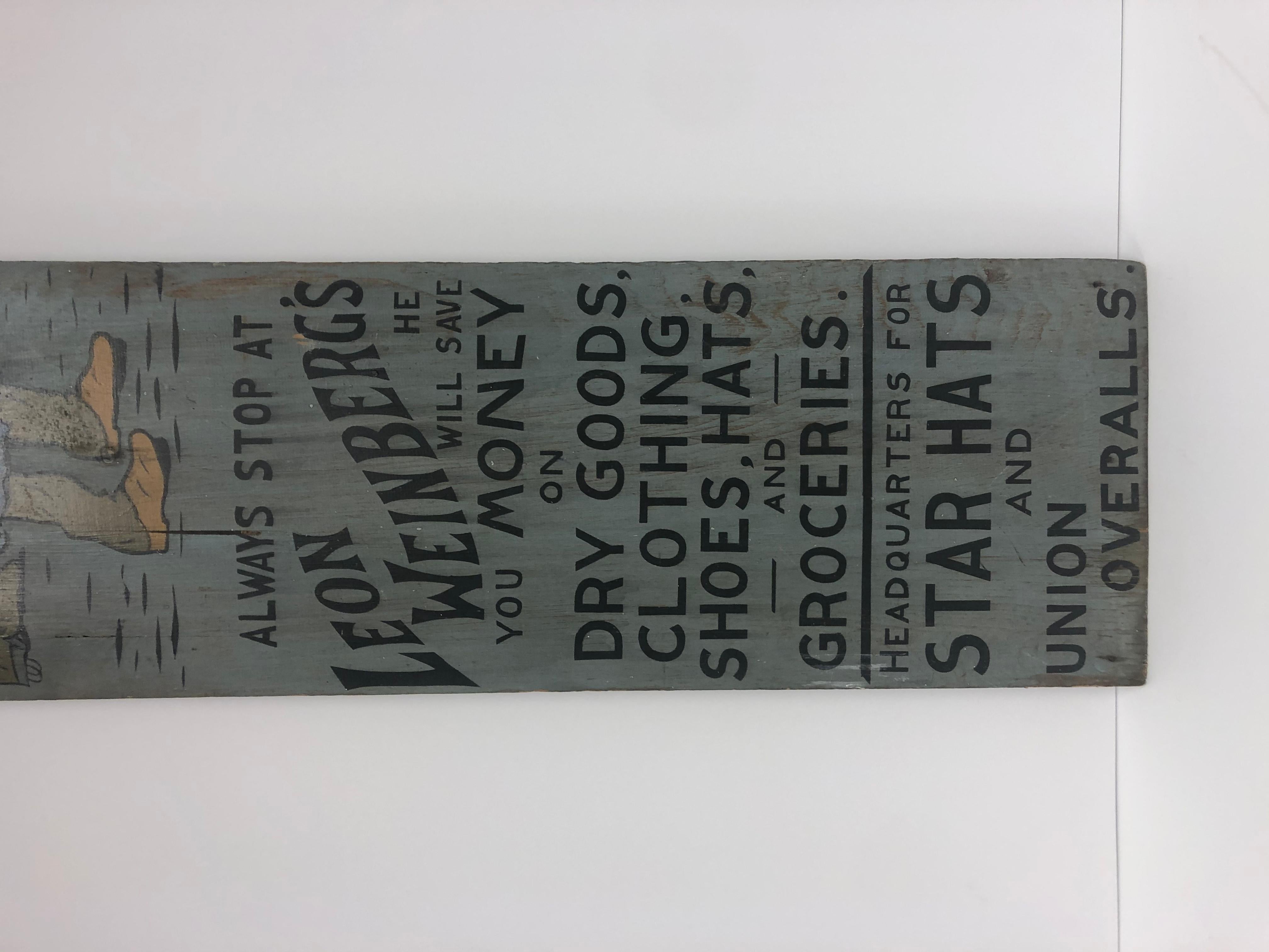 North American Early 20th Century Advertising Sign by Ithaca Sign Works