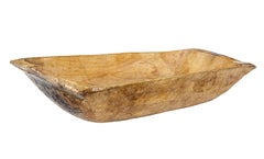 Early 20th century adzed food vessel