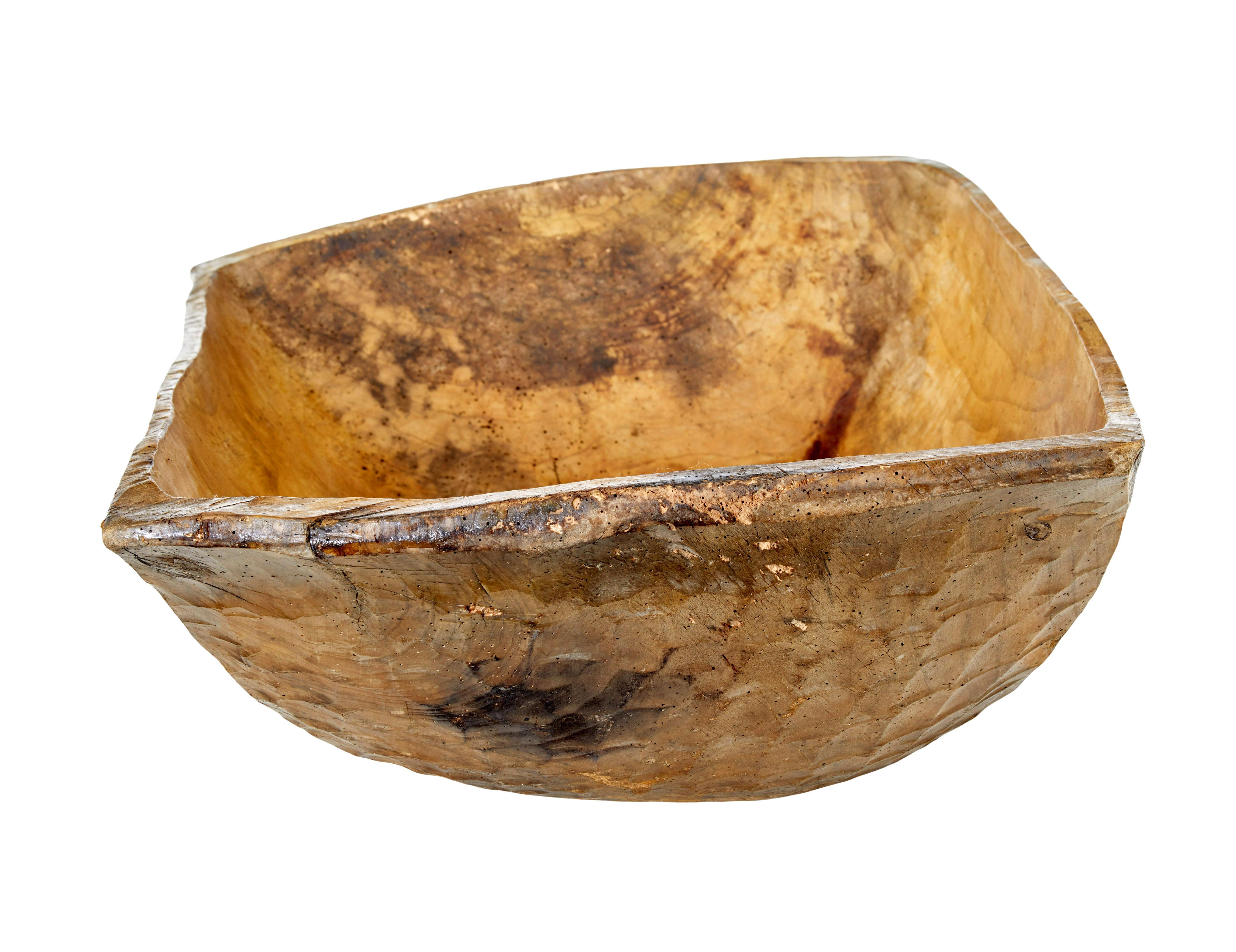 Recipiente adensado para alimentos de principios del siglo XX Tallado a mano en venta