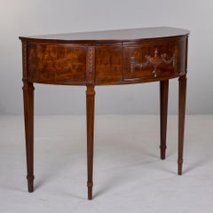 Early 20th Century Aeolian-Vocalion Mahogany Flip-Top Demilune Console