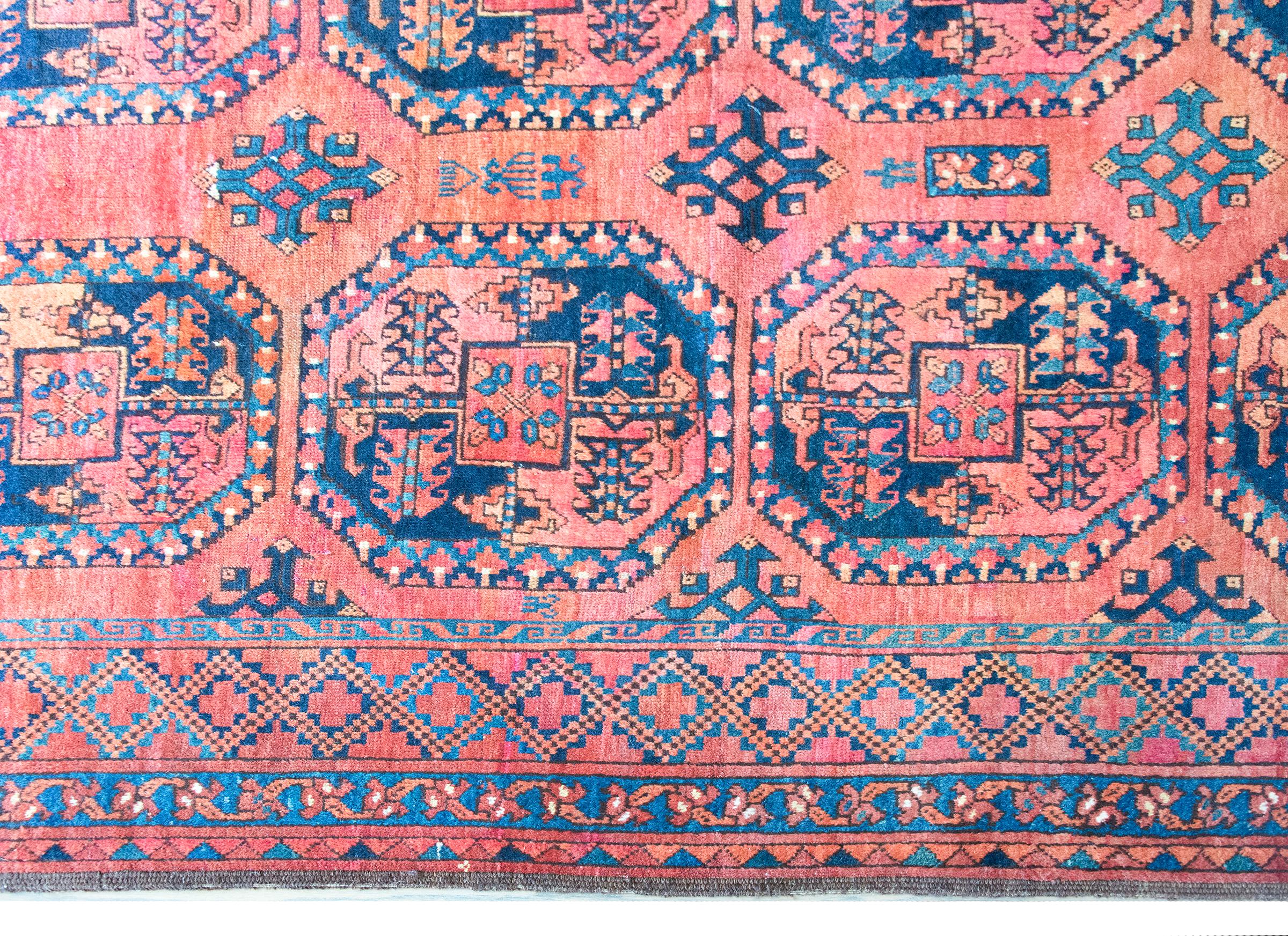 Afghanischer Ersari-Teppich aus dem frühen 20. (Handgeknüpft) im Angebot