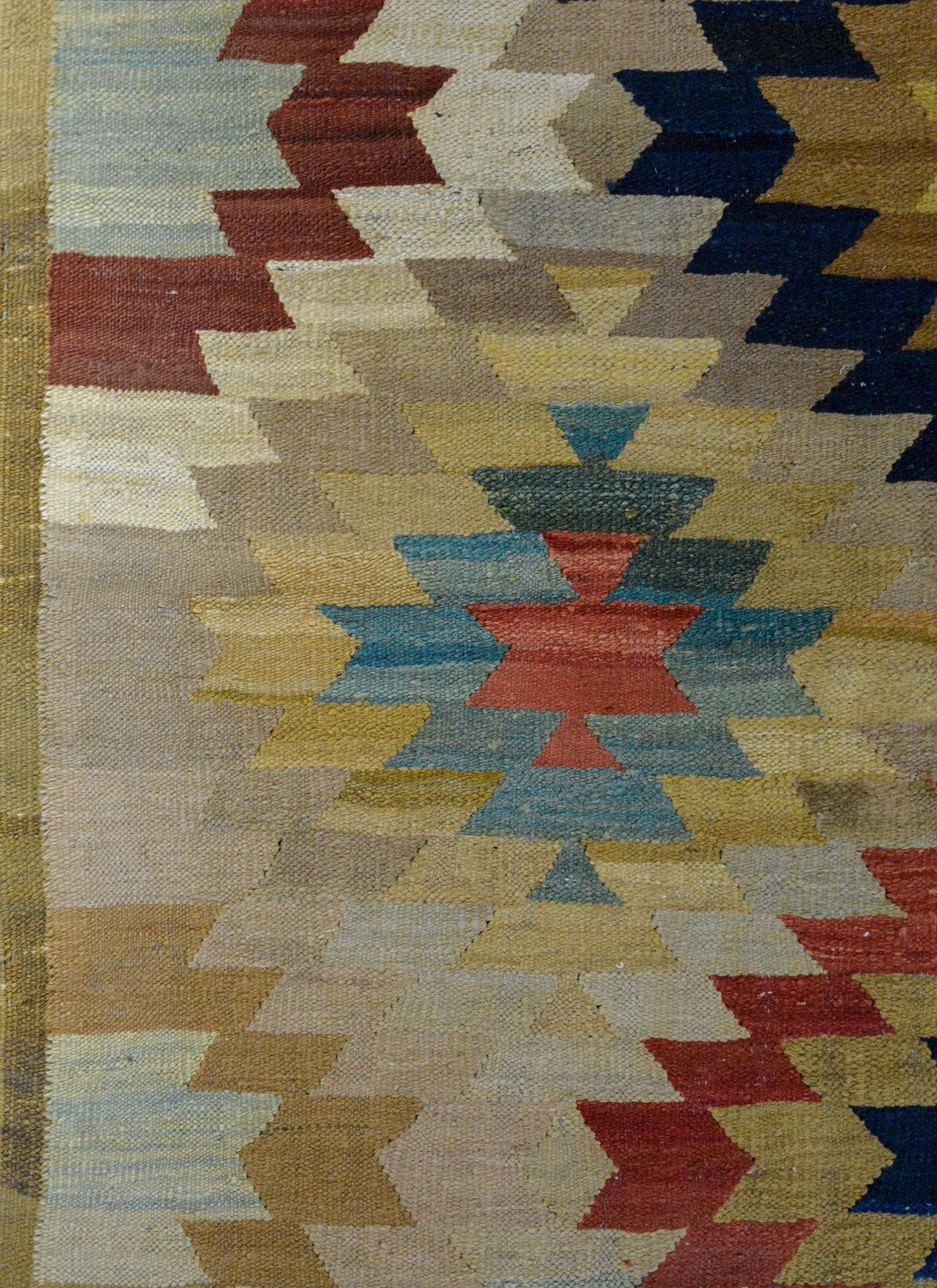 Afghanischer Kelim-Teppich des späten 20. Jahrhunderts im Angebot 1