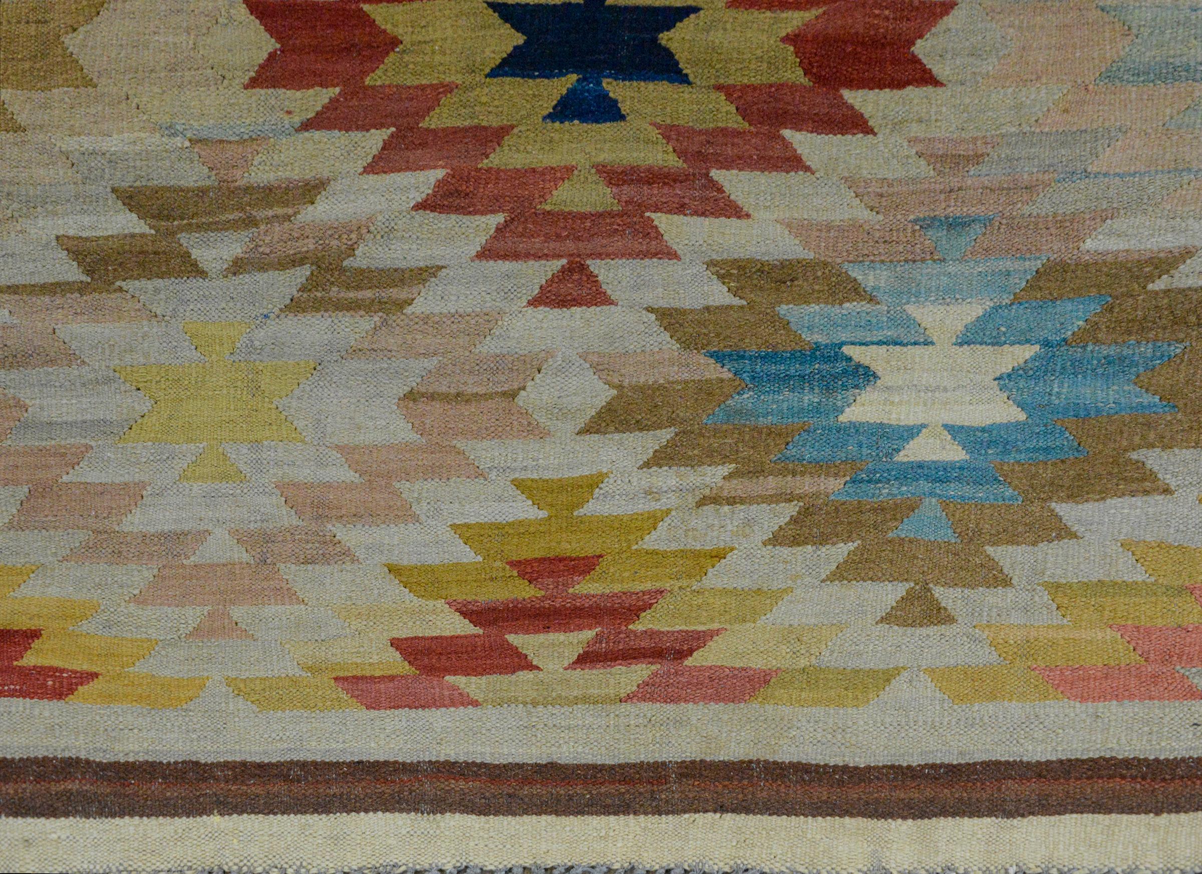 Afghanischer Kelim-Teppich des späten 20. Jahrhunderts im Angebot 2