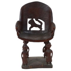 Early 20th Century African Chieftain Chair
