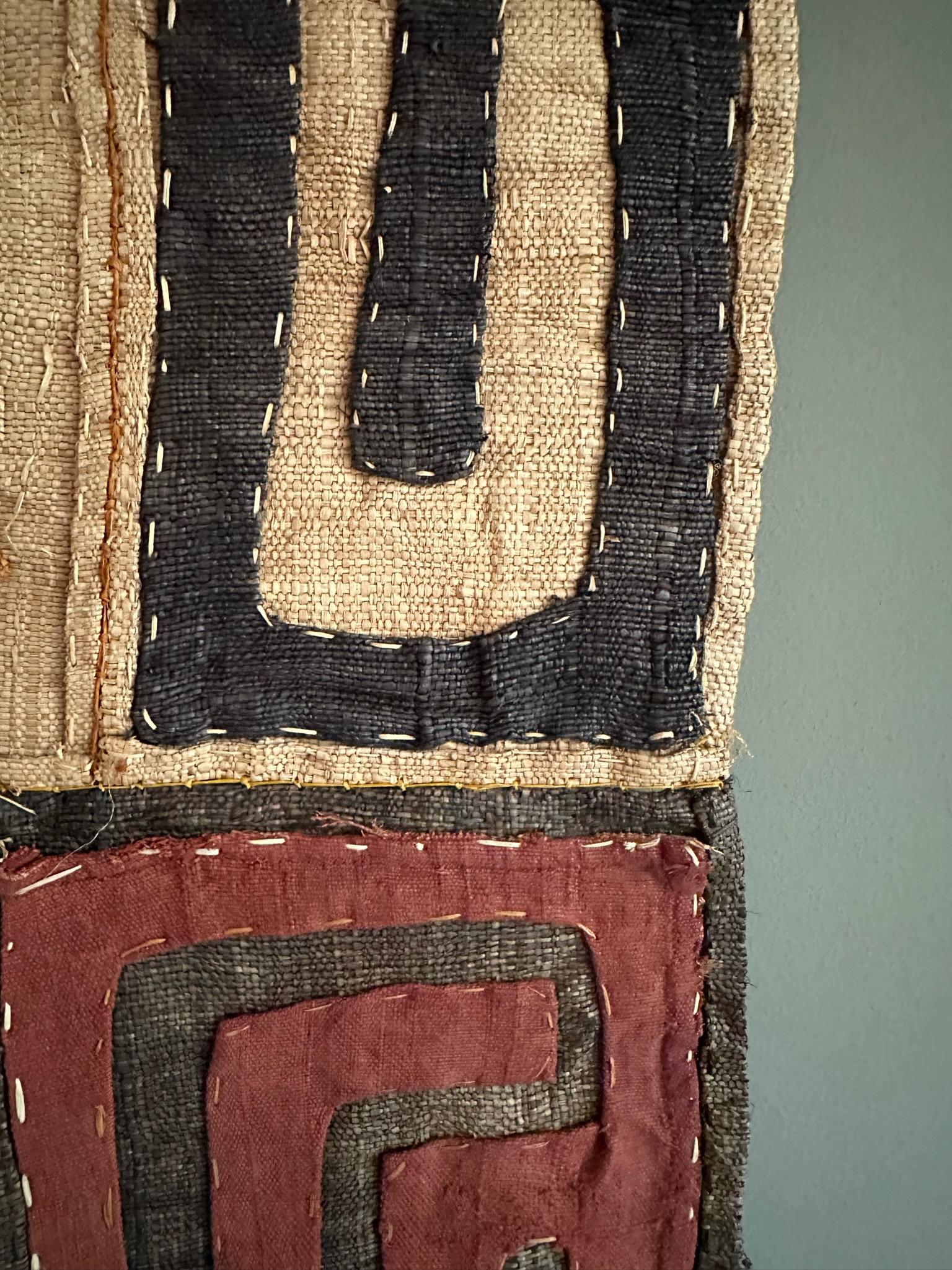 Early 20th century African Cuba cloth from the Congo In Good Condition For Sale In UTRECHT, NL