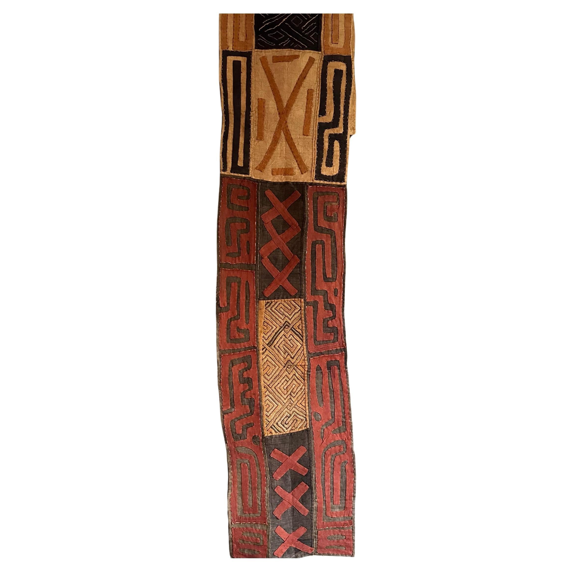 Early 20th century African Cuba cloth from the Congo For Sale