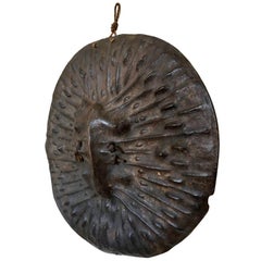 Early 20th century African Ethiopian Oromo tribal hide leather shield