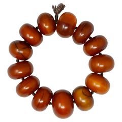 Pulsera africana de cuentas de "resina fenólica" de principios del siglo XX