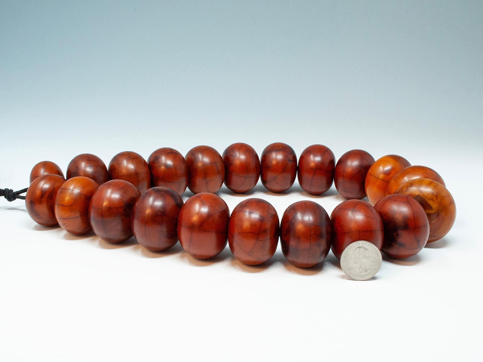 Artisan Early 20th Century African 'Phenolic Resin' Strand of Beads For Sale