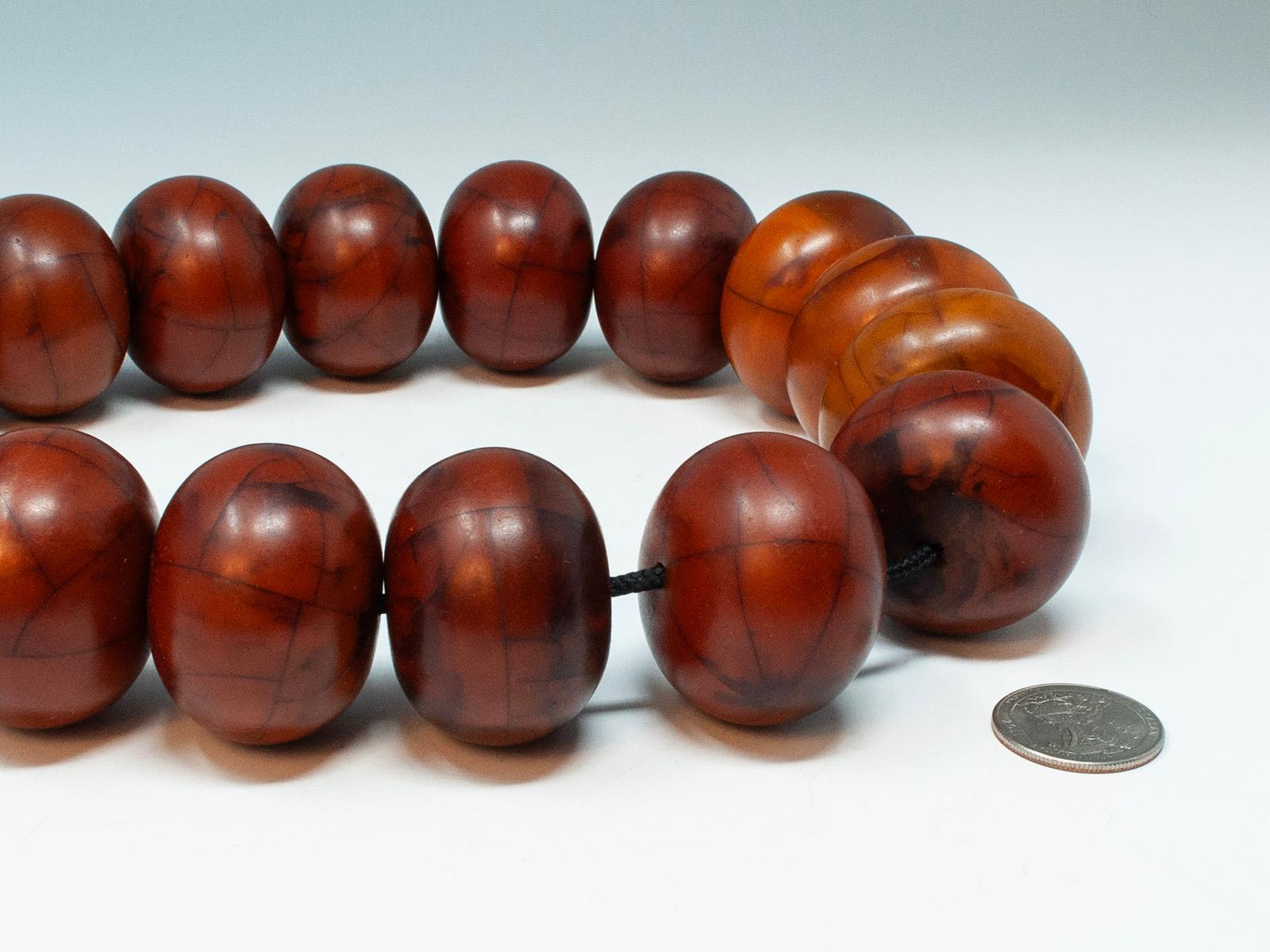 Early 20th Century African 'Phenolic Resin' Strand of Beads In Good Condition For Sale In Point Richmond, CA