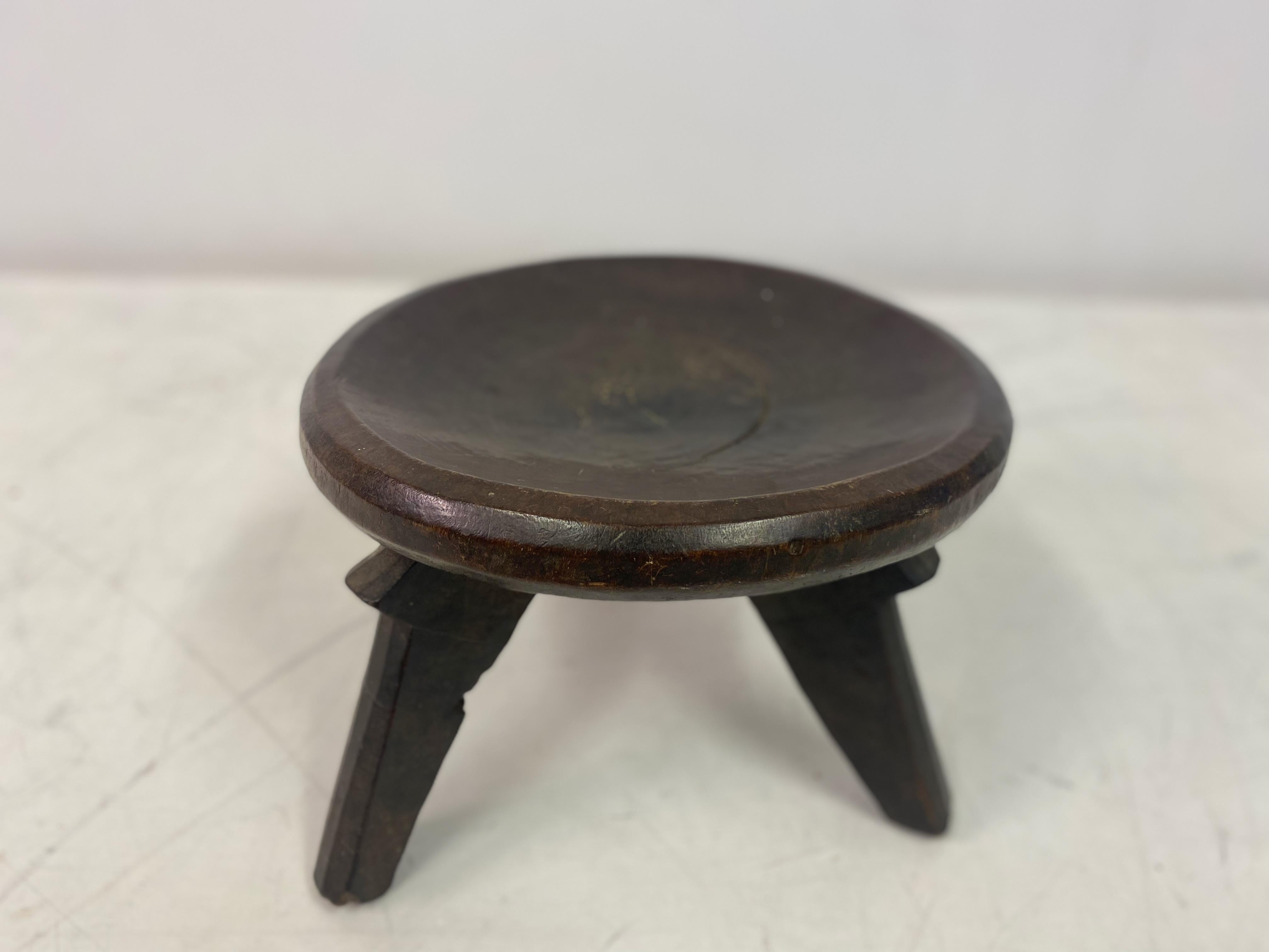 Rustic Early 20th Century African Tripod Stool