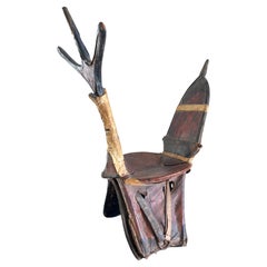 Early 20th Century African Tuareg Leather Camel Saddle