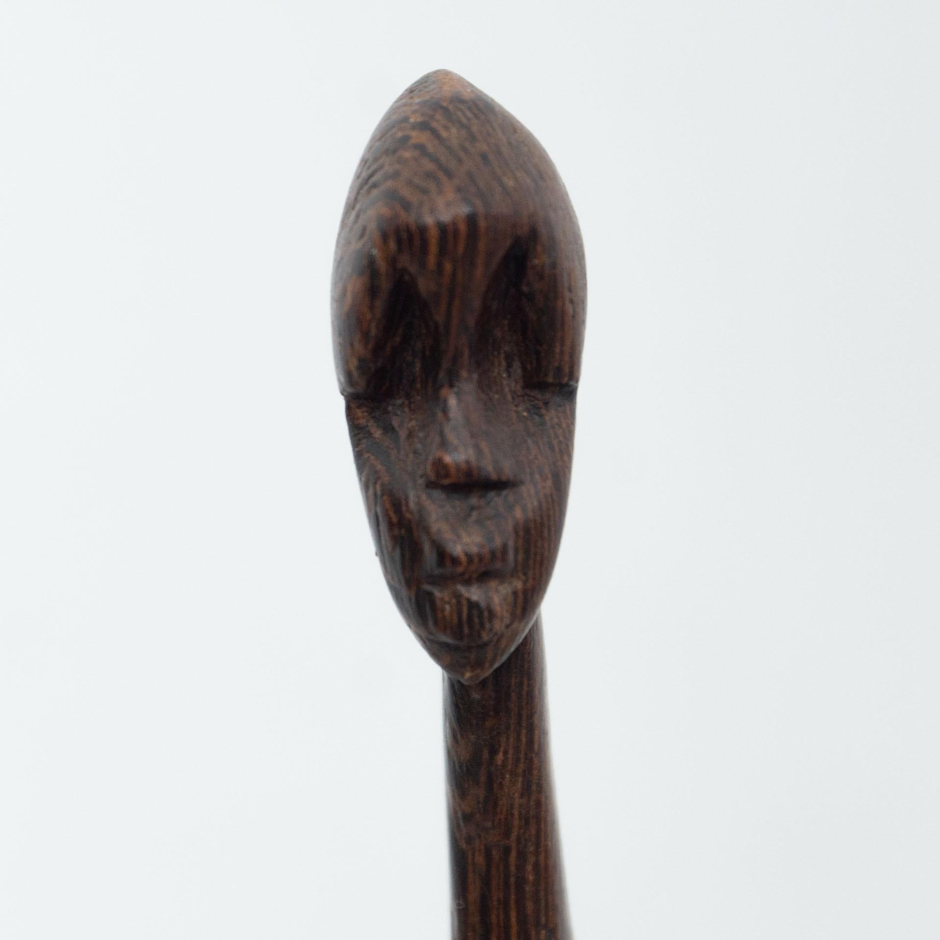 Early 20th Century African Wood Figurative Sculpture 7