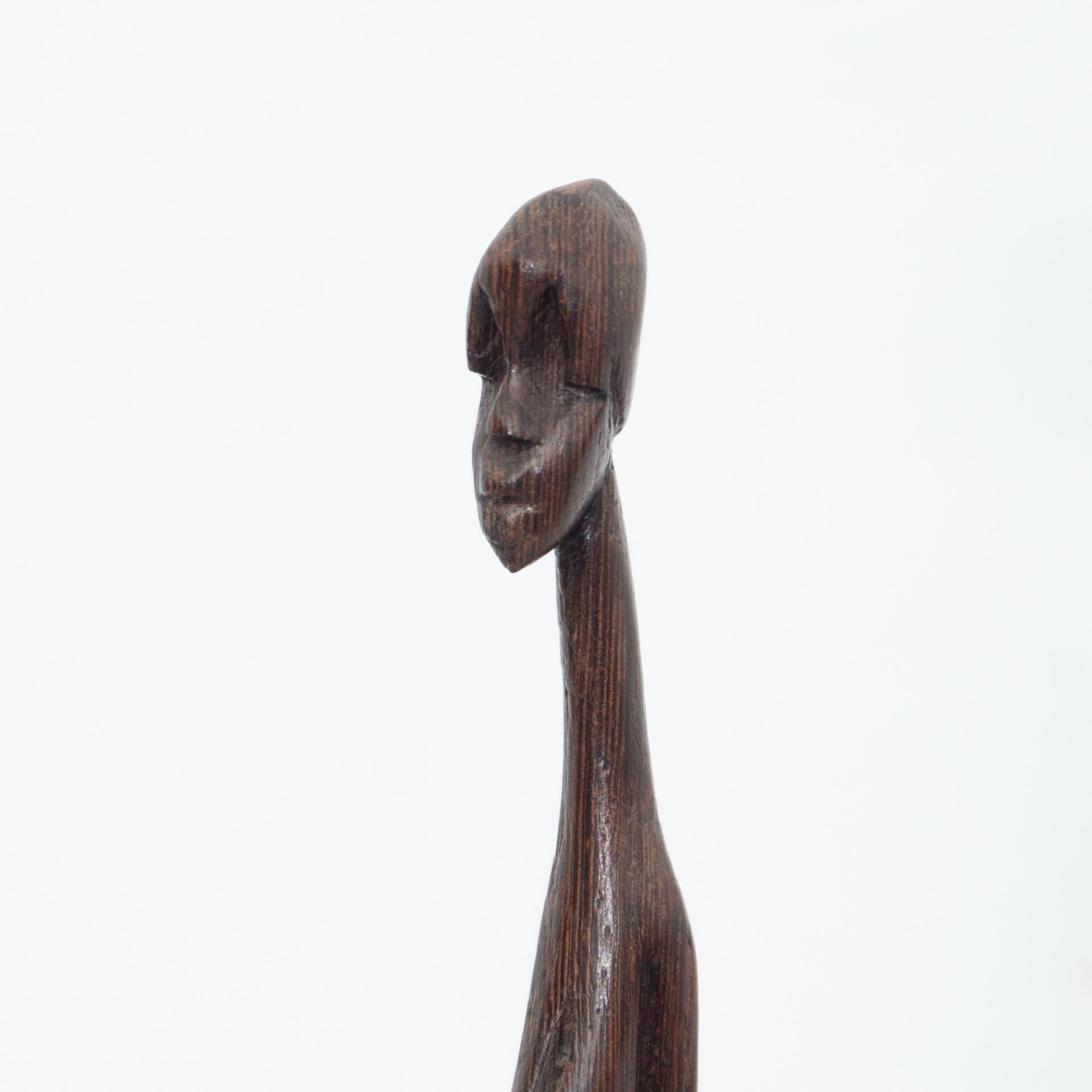 Early 20th Century African Wood Figurative Sculpture 2