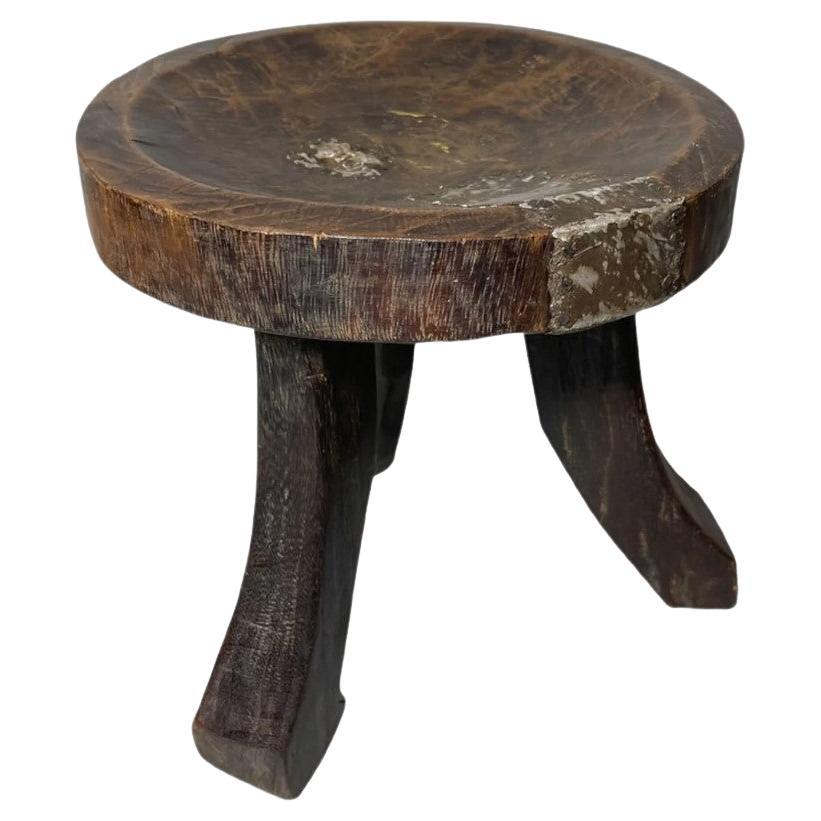Early 20th Century African Wooden Stool For Sale