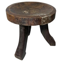 Antique Early 20th Century African Wooden Stool