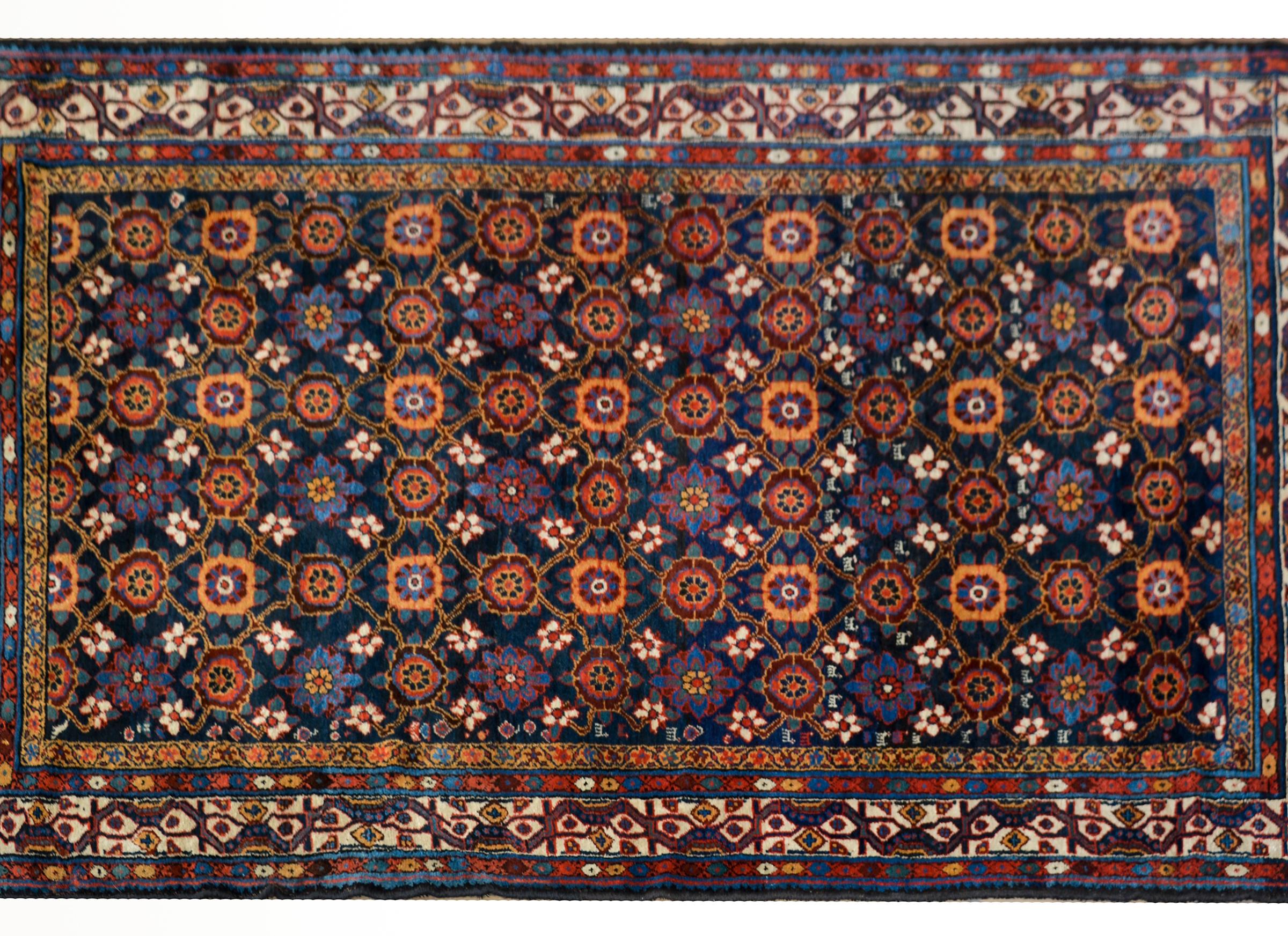 Tribal Early 20th Century Afshar Rug For Sale