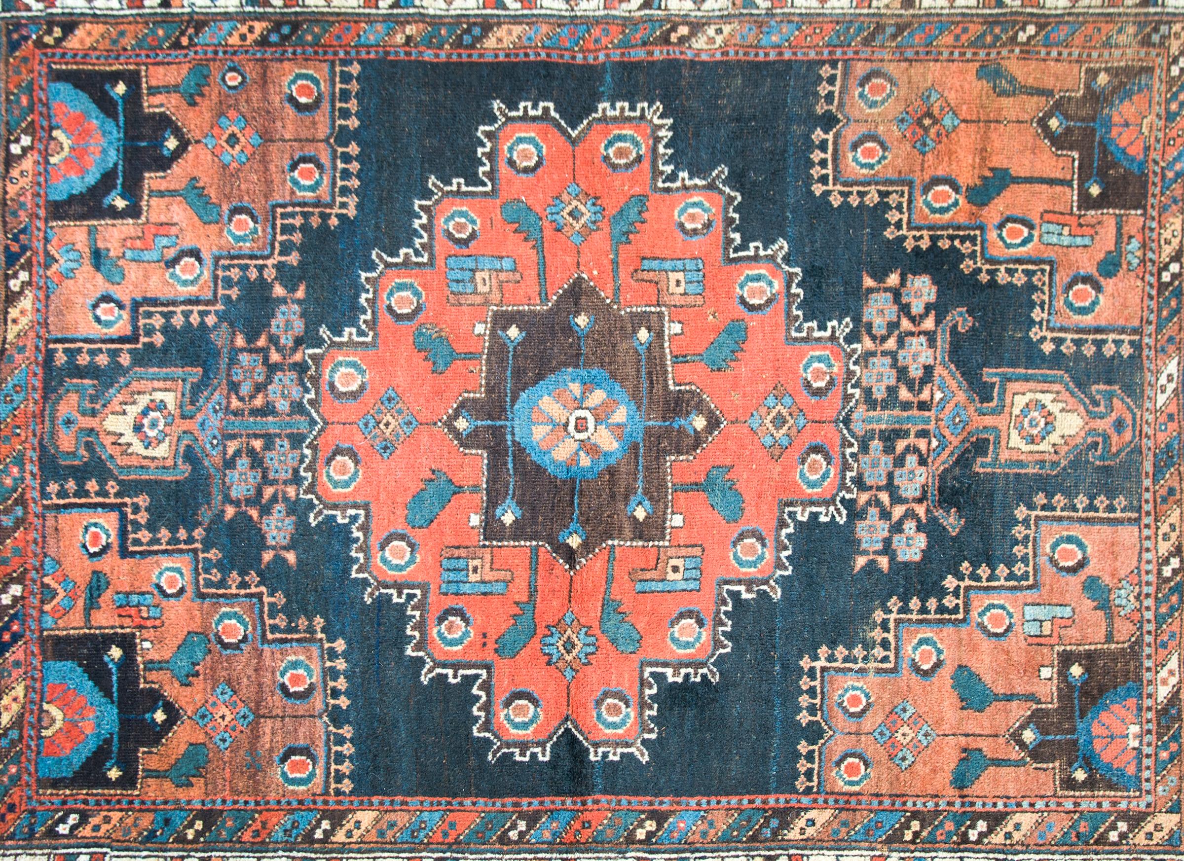 Tribal Early 20th Century Afshar Rug For Sale