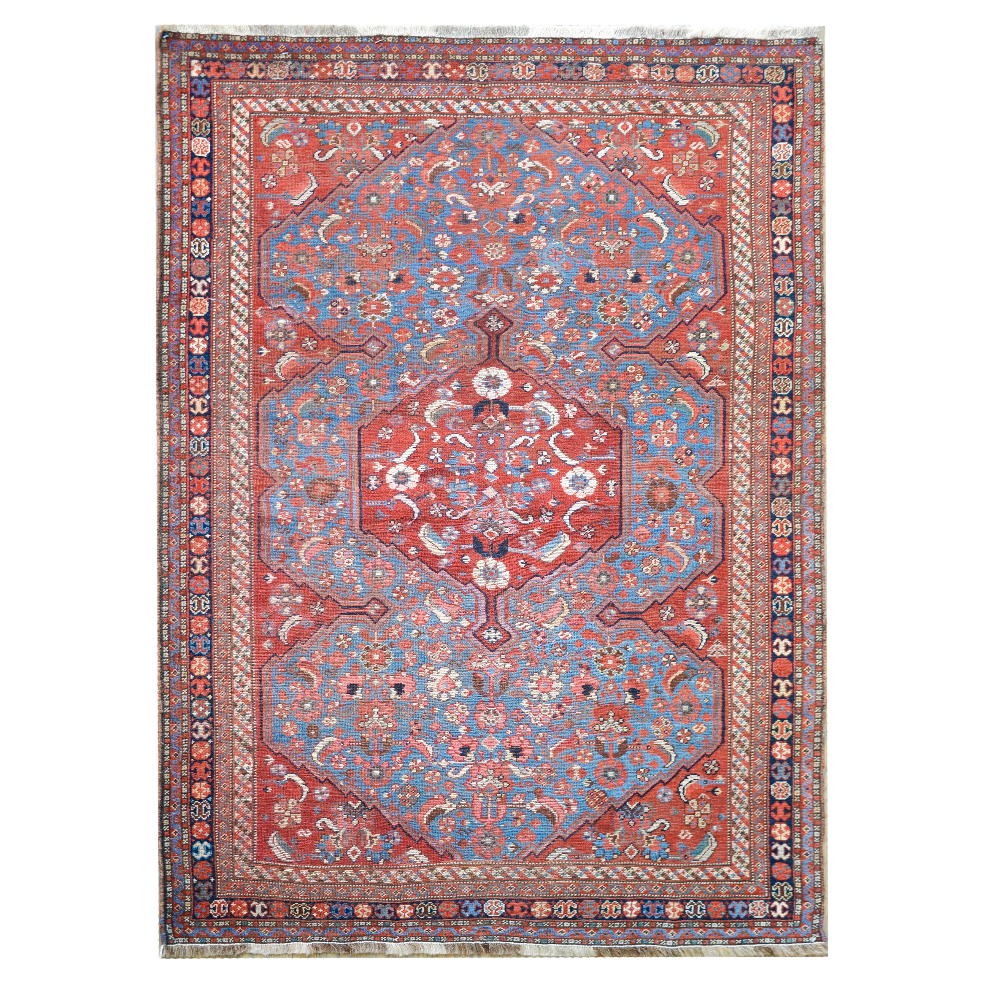 Wonderful Mid-20th Century Afshar Rug For Sale at 1stDibs