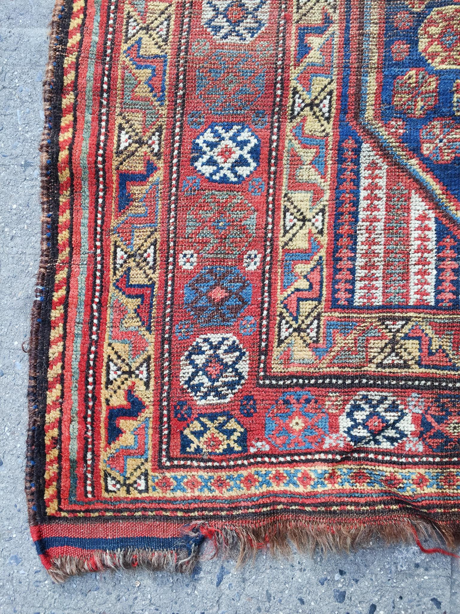 Wool Early 20th Century Afshar Runner Rug