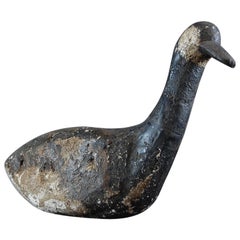 Early 20th Century Alert Working Decoy Goose