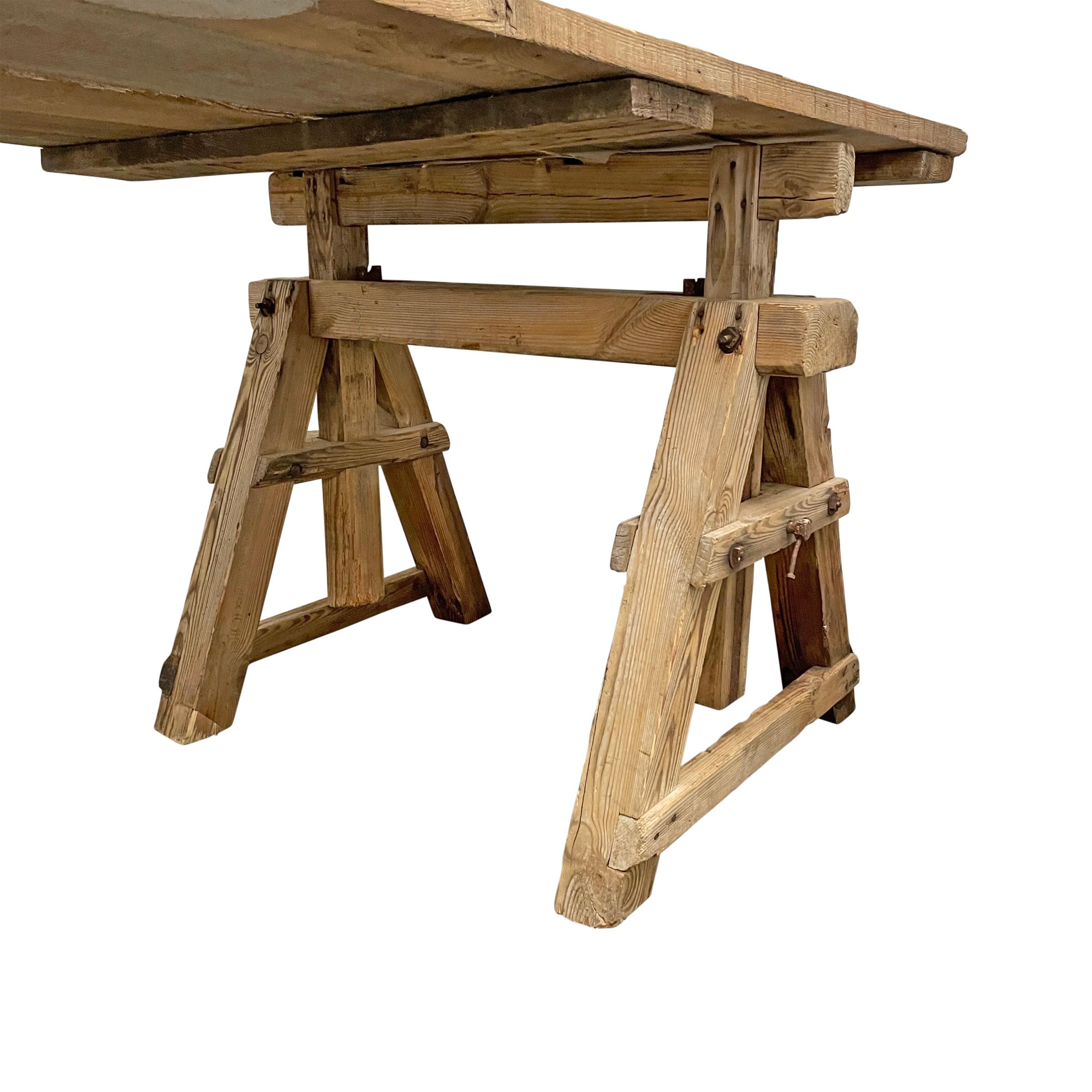 Early 20th Century American Adjustable Work Table 7