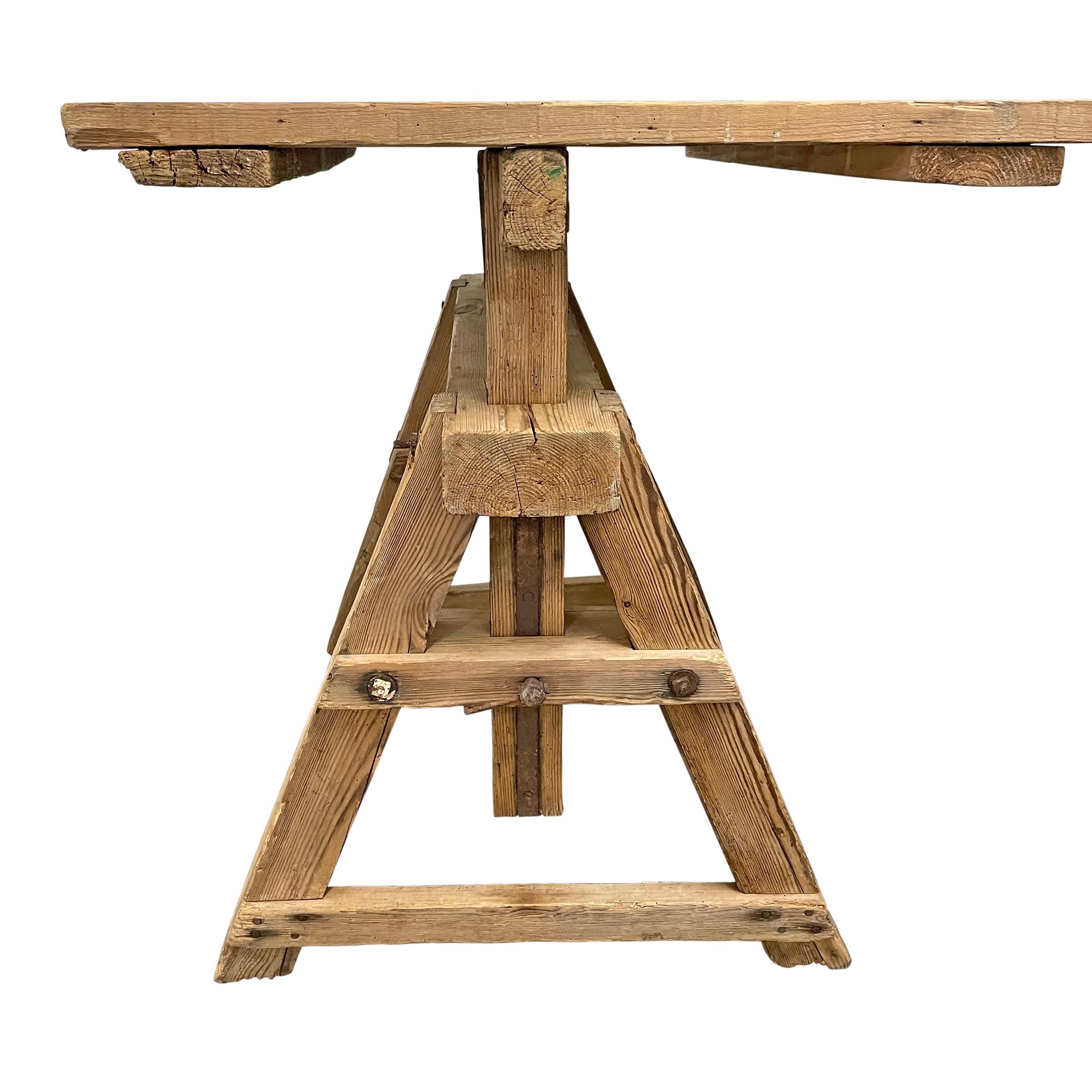 Early 20th Century American Adjustable Work Table 4