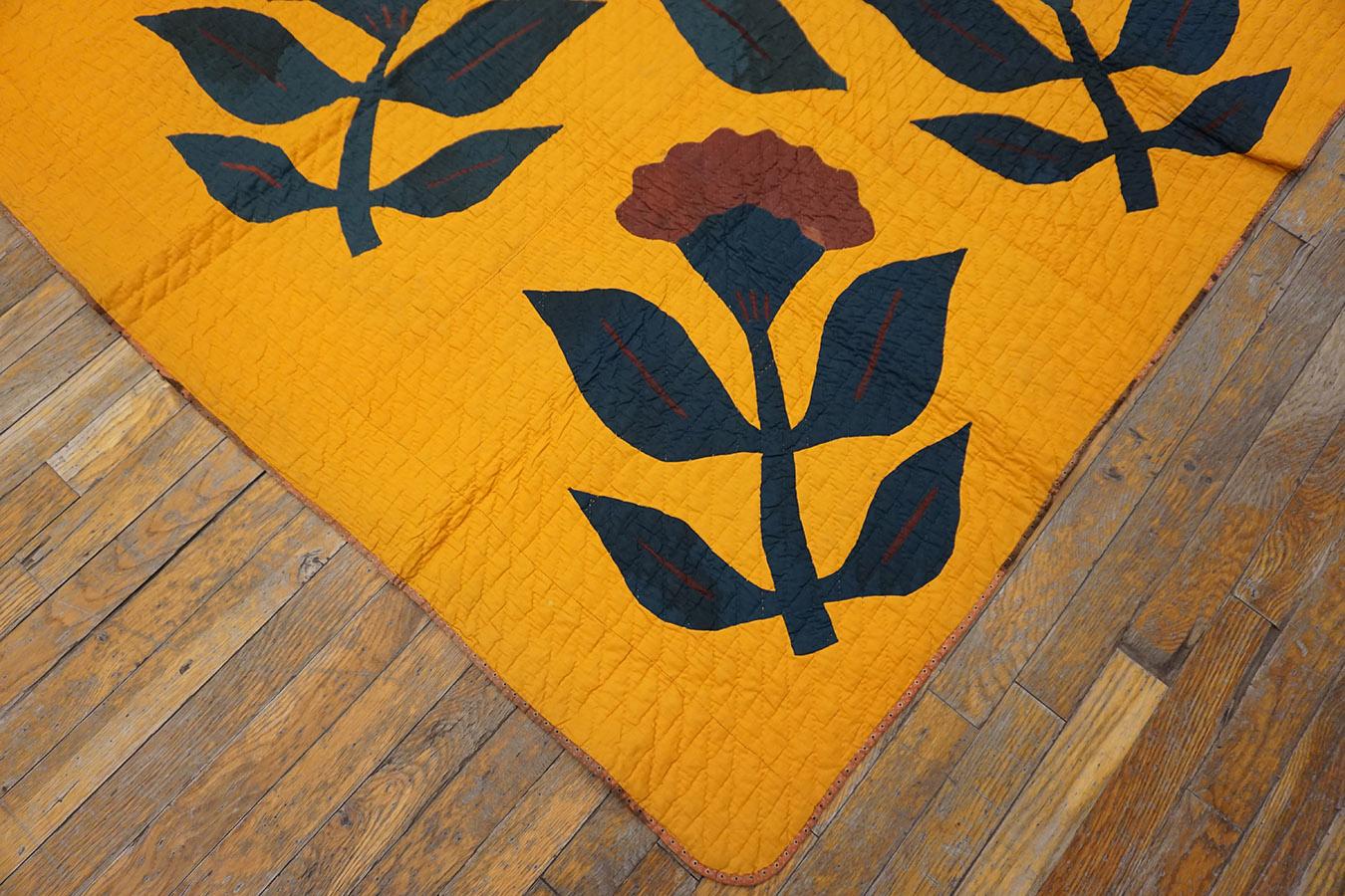 Colcha Amish Quilts americana de principios del siglo XX ( 6' x 6'6
