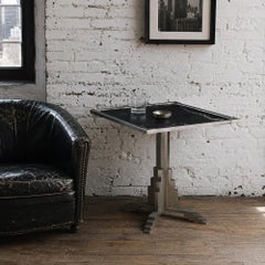 Early 20th Century American Art Deco Mirrored Top Side Table