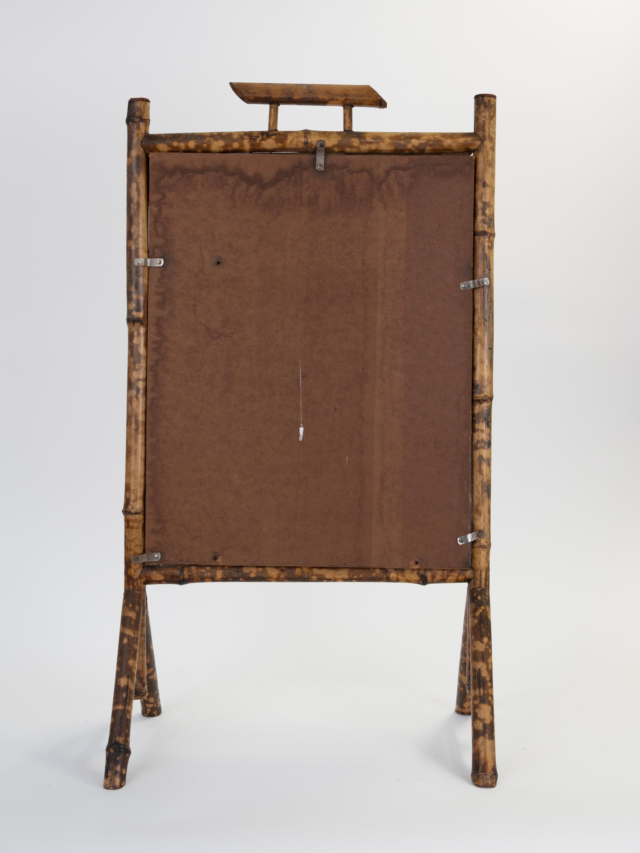 Woodwork Early 20th Century American Bamboo Mirror For Sale