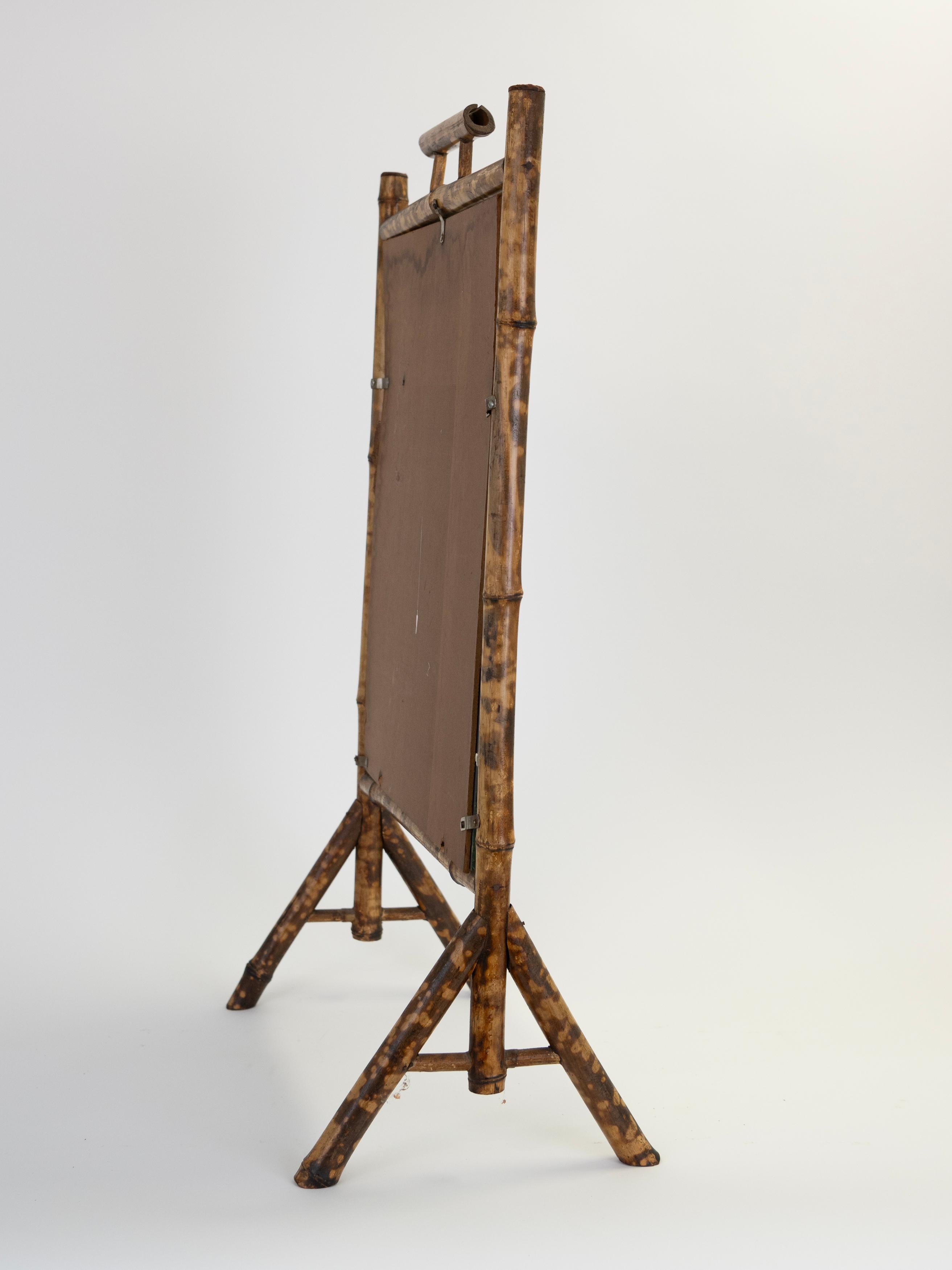 Early 20th Century American Bamboo Mirror In Good Condition For Sale In Wainscott, NY