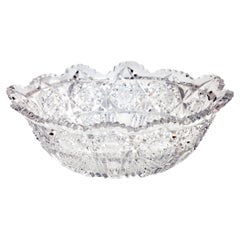 Early 20th Century American Brilliant Cut Crystal Bowl