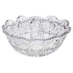 Early 20th Century American Brilliant Cut Crystal Bowl
