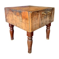 Early 20th Century American Butcher Block