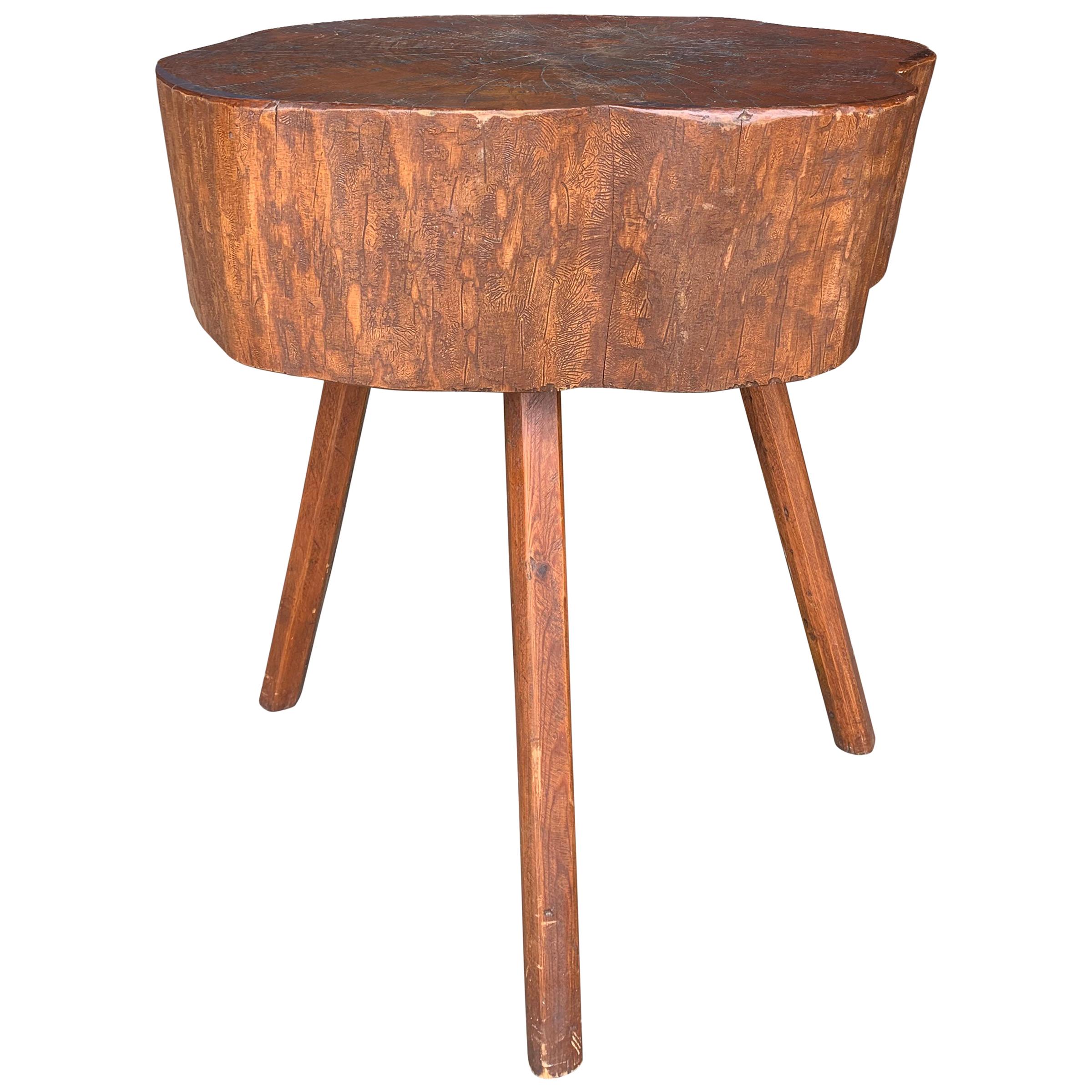 Early 20th Century American Butcher Block Table