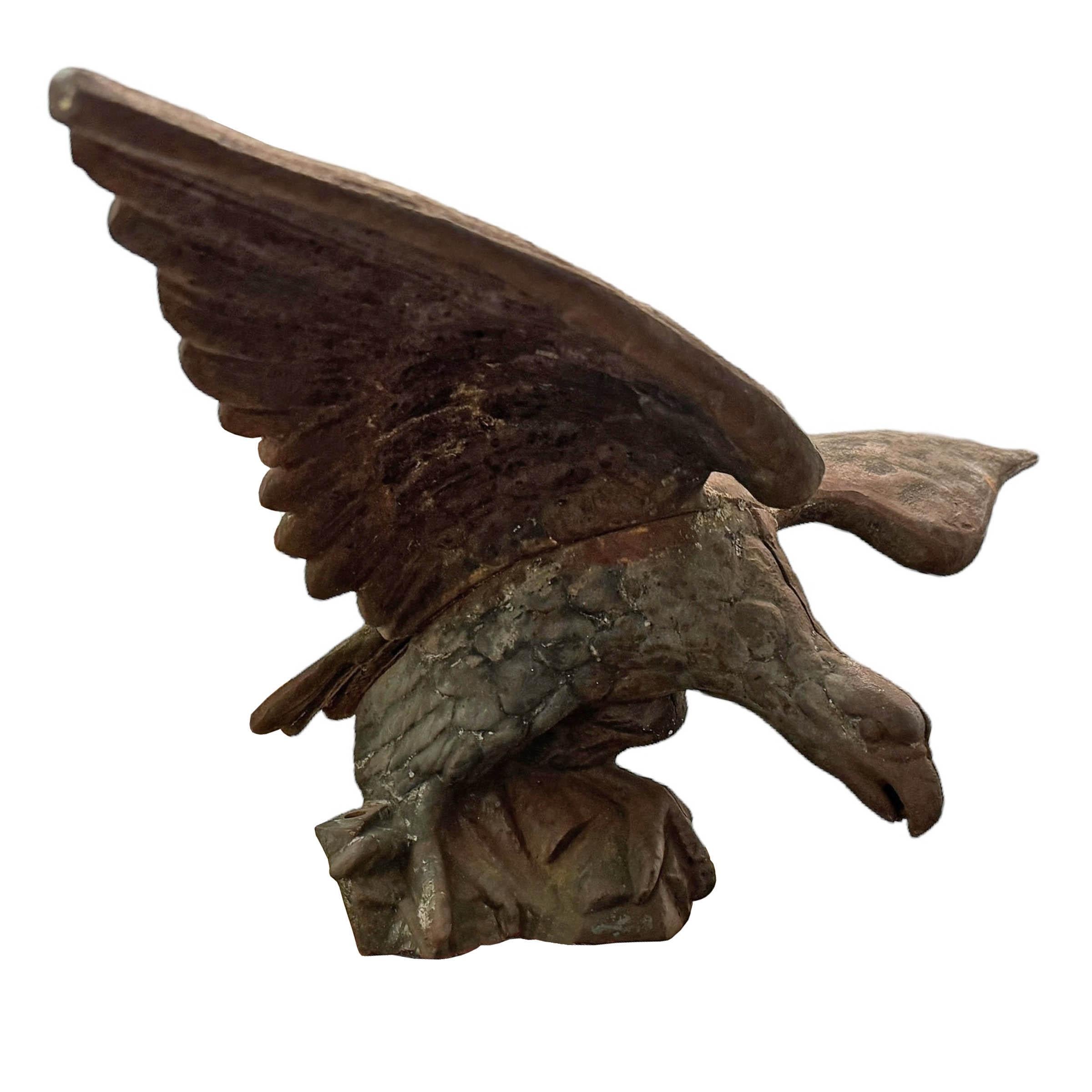Early 20th Century American Cast Iron Eagle For Sale 1