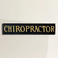 Early 20th Century American "Chiropractor" Sign