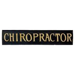 Antique Early 20th Century American "Chiropractor" Sign